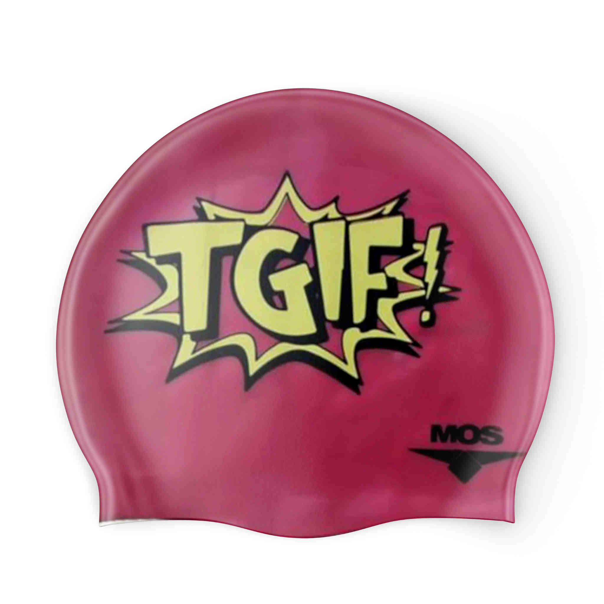 TGIF Silicone Swimming Cap for Women & Men - Waterproof Swim Hat for Pool, Lap Swimming & Training - Comfortable & Durable for Long Hair