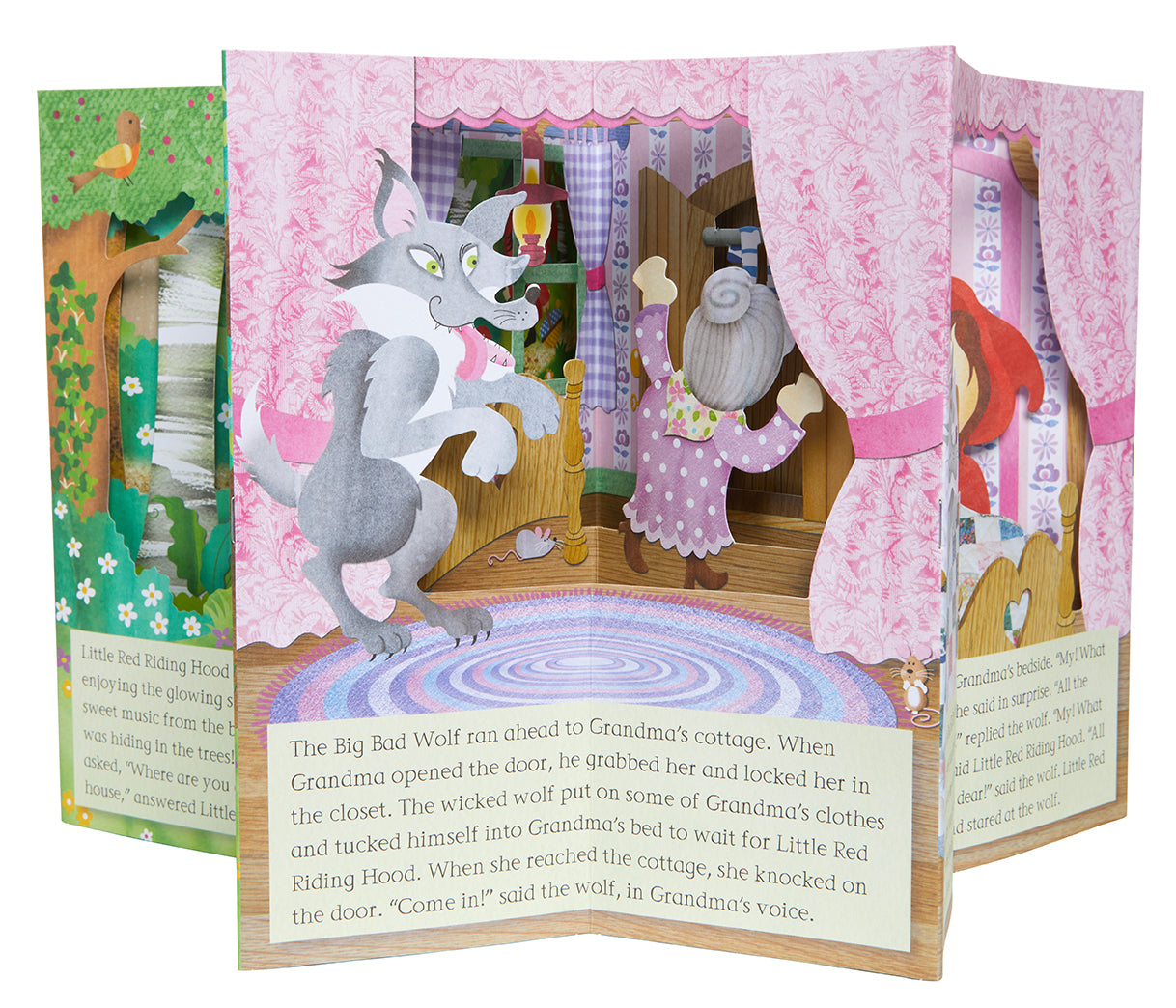 Fairytale Carousel: Little Red Riding Hood Wooden Toy - Classic Storybook Character for Kids' Room Decor & Nursery Playtime