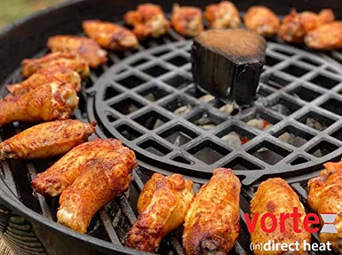 Vortex Heat Diffuser for Charcoal Grills - Medium Size Compatible with Weber Kettle 22