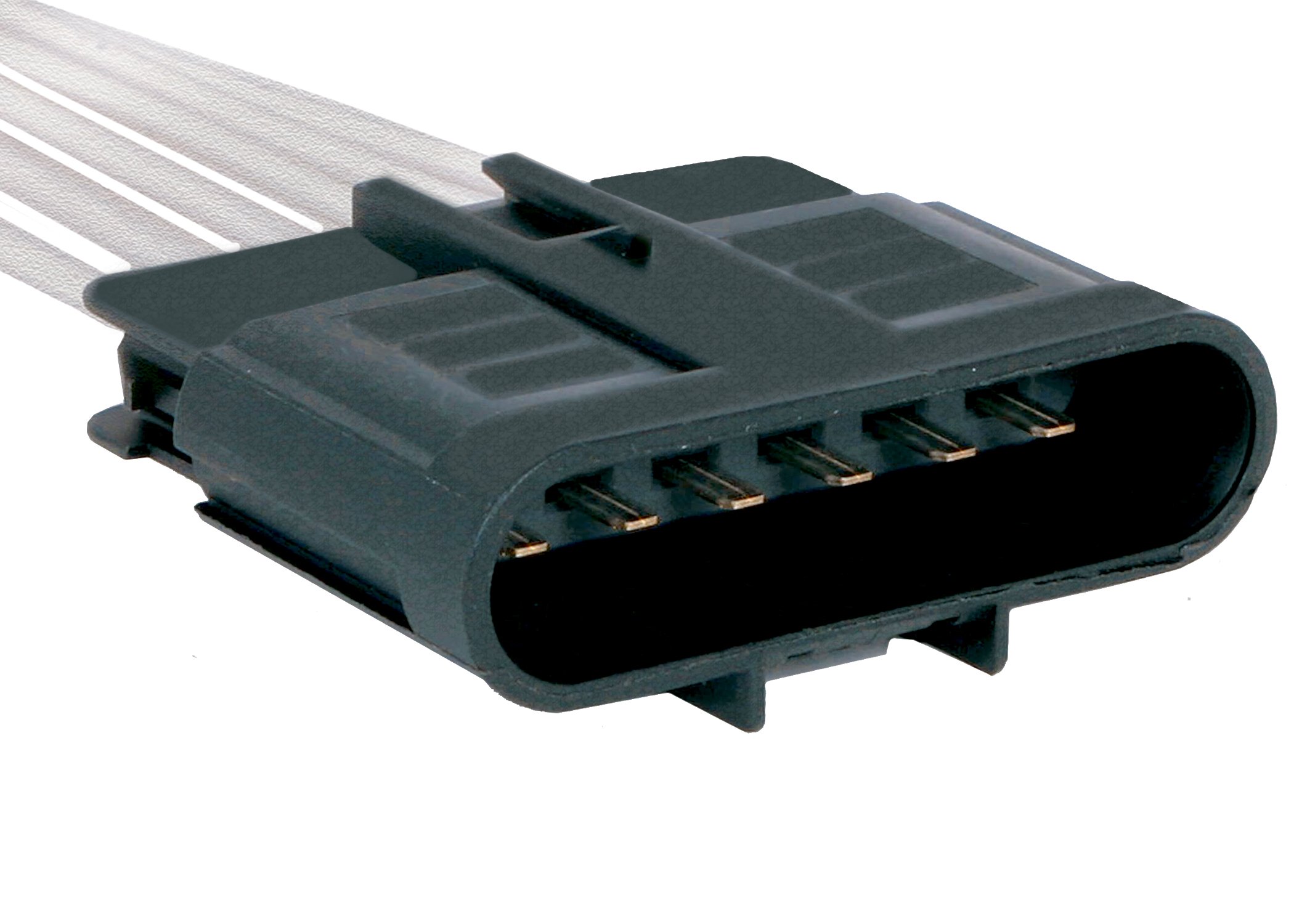 ACDelco GM Original Equipment PT1556 6-Way Male Black Multi-Purpose Pigtail Connector - Perfect for Automotive Wiring, Trailer Hookups & Electrical Repairs