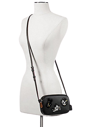 Coach Mickey Mouse Patches Crossbody Pouch - Genuine Leather Shoulder Bag for Women | Perfect for Travel, Shopping & Everyday Use