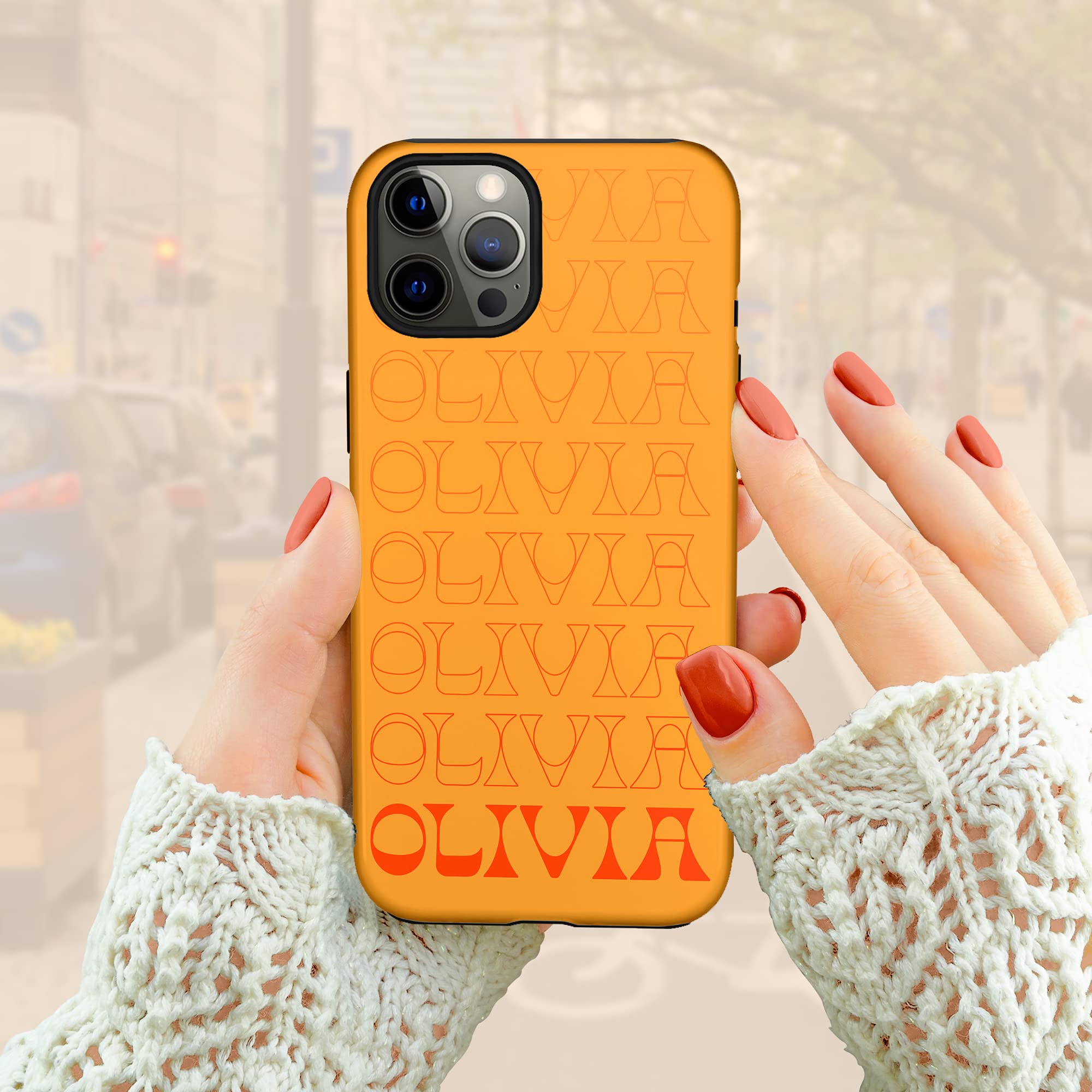 Custom Name Colorful Summer Phone Case for iPhone 16 Plus/15 Pro Max/14/13 Mini/12/11/X/XS Max/XR/7/8 - Personalized Protective Cover - Perfect for Beach, Travel & Everyday Use