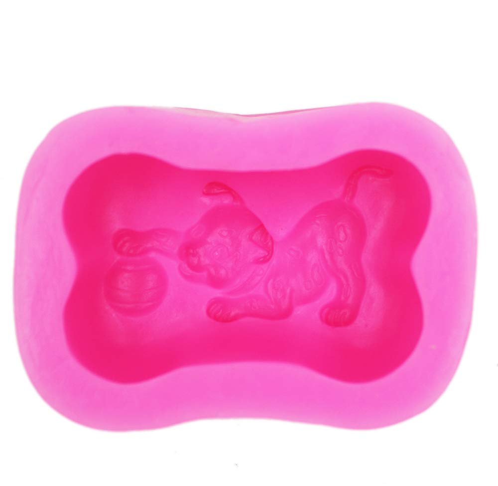 Dog Play Ball Silicone Soap Molds - DIY Handmade Craft Art for Homemade Soap Making, Bath Bomb & Candle Making, Perfect for Pet Lovers Gift