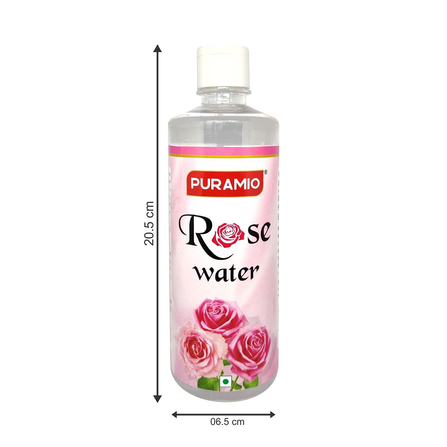 PURAMIO Pure Rose Water for Cooking, Baking & Skincare - 500ml (Pack of 2) - Natural Floral Hydrosol for Face Toner, Middle Eastern Recipes & Aromatherapy