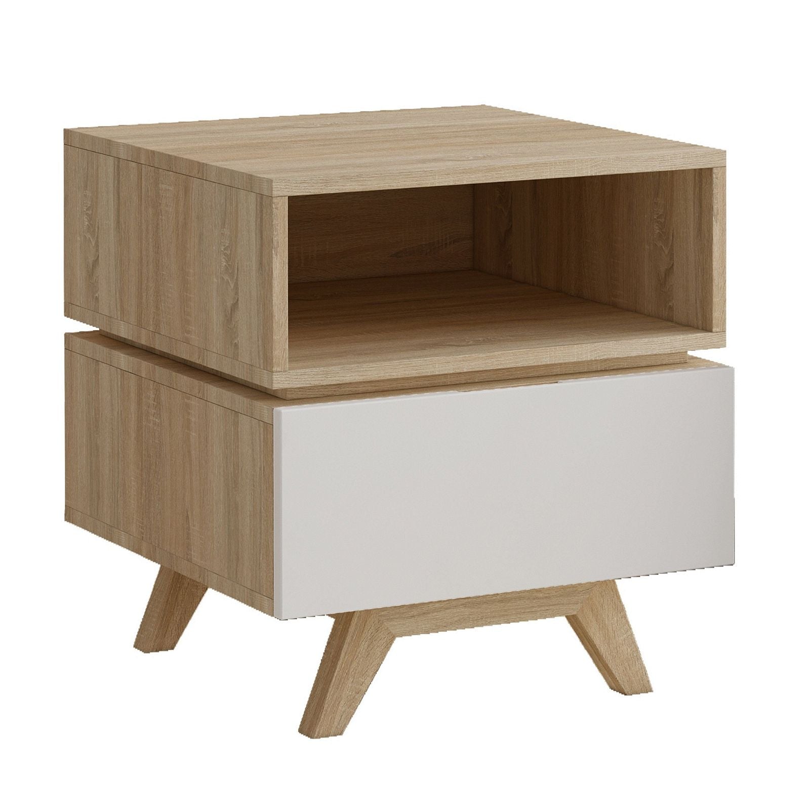 Criterion SILVERTON Solid Oak End Table - Modern Side Table for Living Room, Bedroom, or Office - Perfect for Coffee, Lamps, and Decor