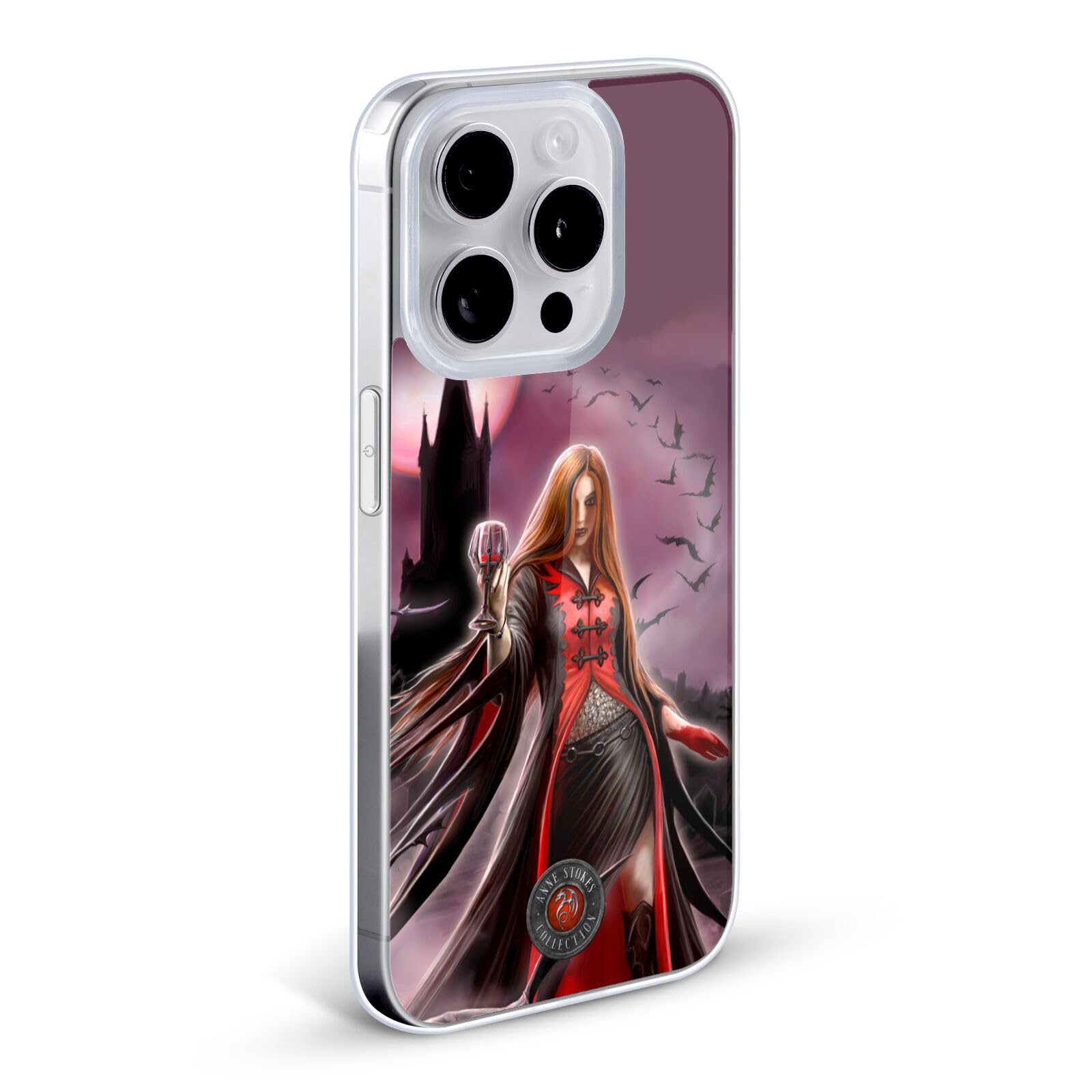 Officially Licensed Anne Stokes Blood Moon Gothic Soft Gel Case for Apple iPhone 13 Pro Max - Stylish Protective Phone Cover for Gothic Lovers, Perfect for Halloween, Cosplay & Dark Aesthetic Enthusiasts