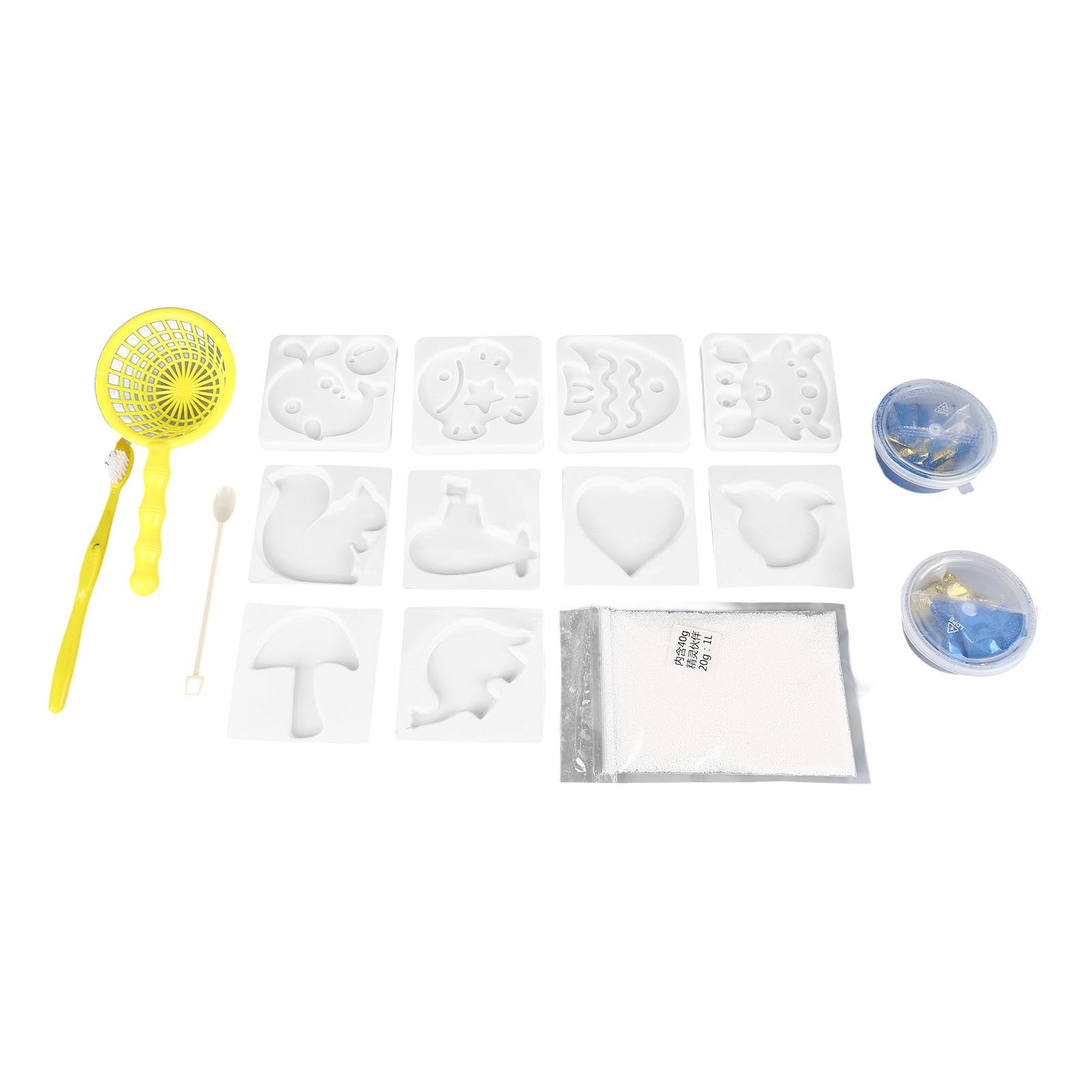 DIY珍珠水凝胶海洋玩具套装 儿童创意手工制作 寓教于乐 亲子互动 适合家庭早教与派对活动