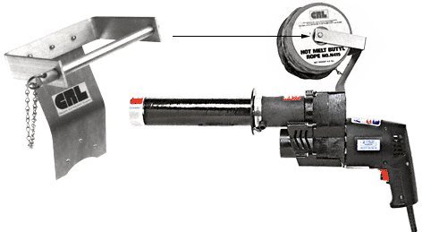CRL RH522 Butyl Rope Holder - Heavy Duty Rubber Seal for Windows, Doors & Marine Applications - Weatherproof Adhesive for Home & Boat Use