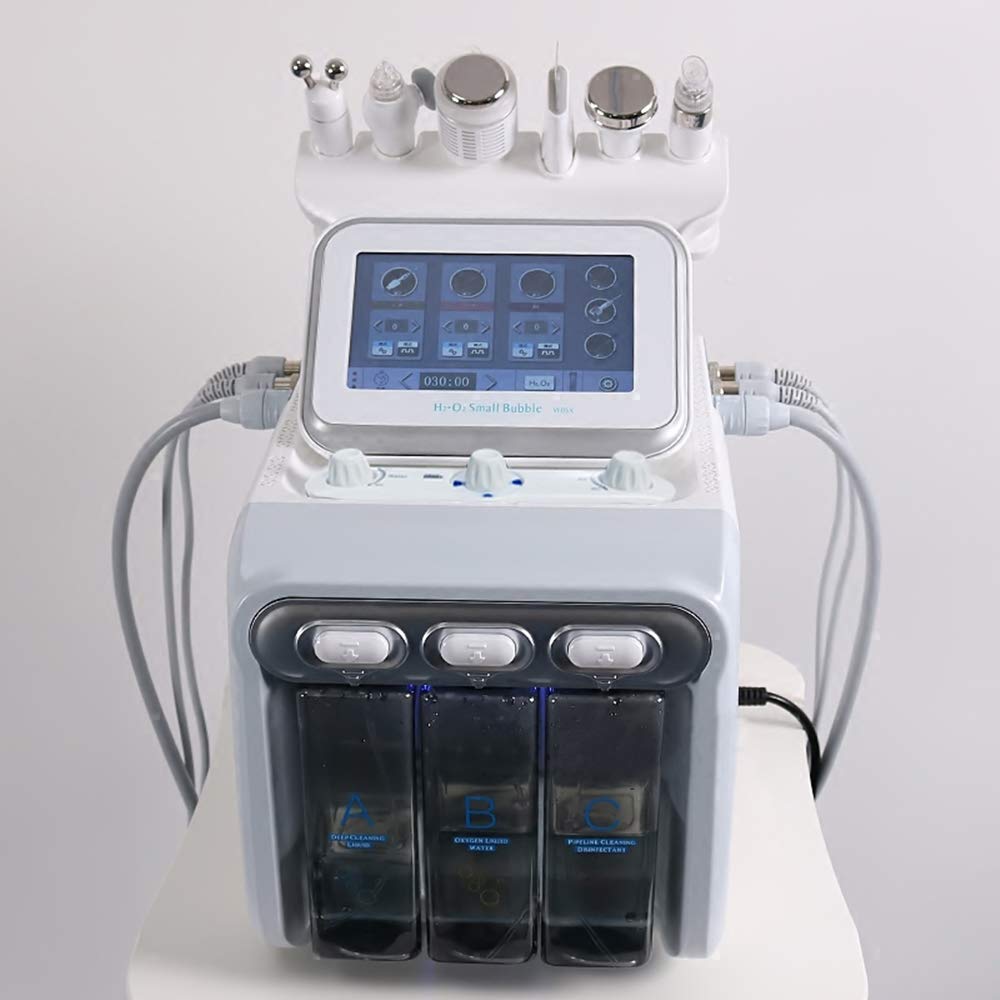 Professional 6-in-1 Diamond Microdermabrasion Machine for Skin Cleaning, Hydro Dermabrasion & Hydra Facial Massage | Pore Cleaner & Rejuvenation | Perfect for Spa, Salon & At-Home Skincare Treatments