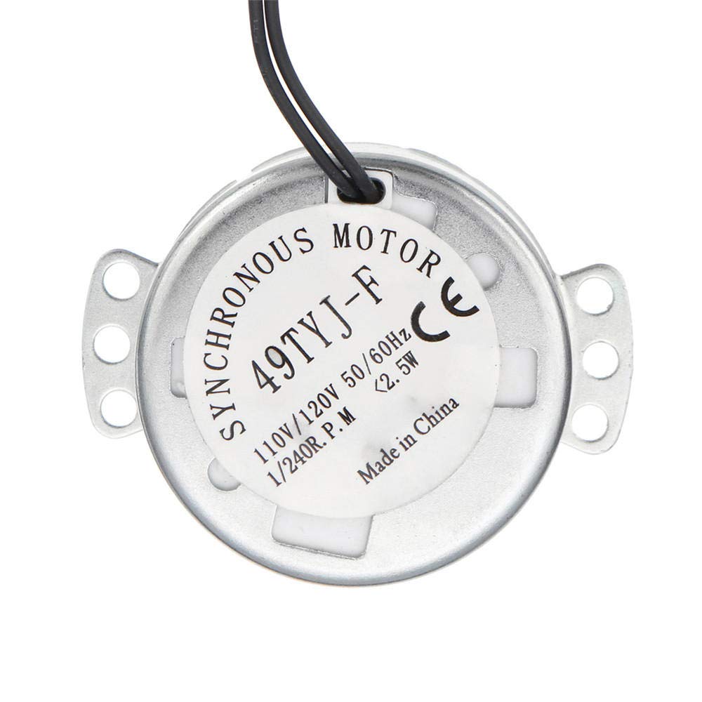 110V Synchronous Motor 1/240 RPM Replacement for Chicken Egg Incubator Turner - Durable Poultry Farming Equipment for Egg Hatching & Breeding