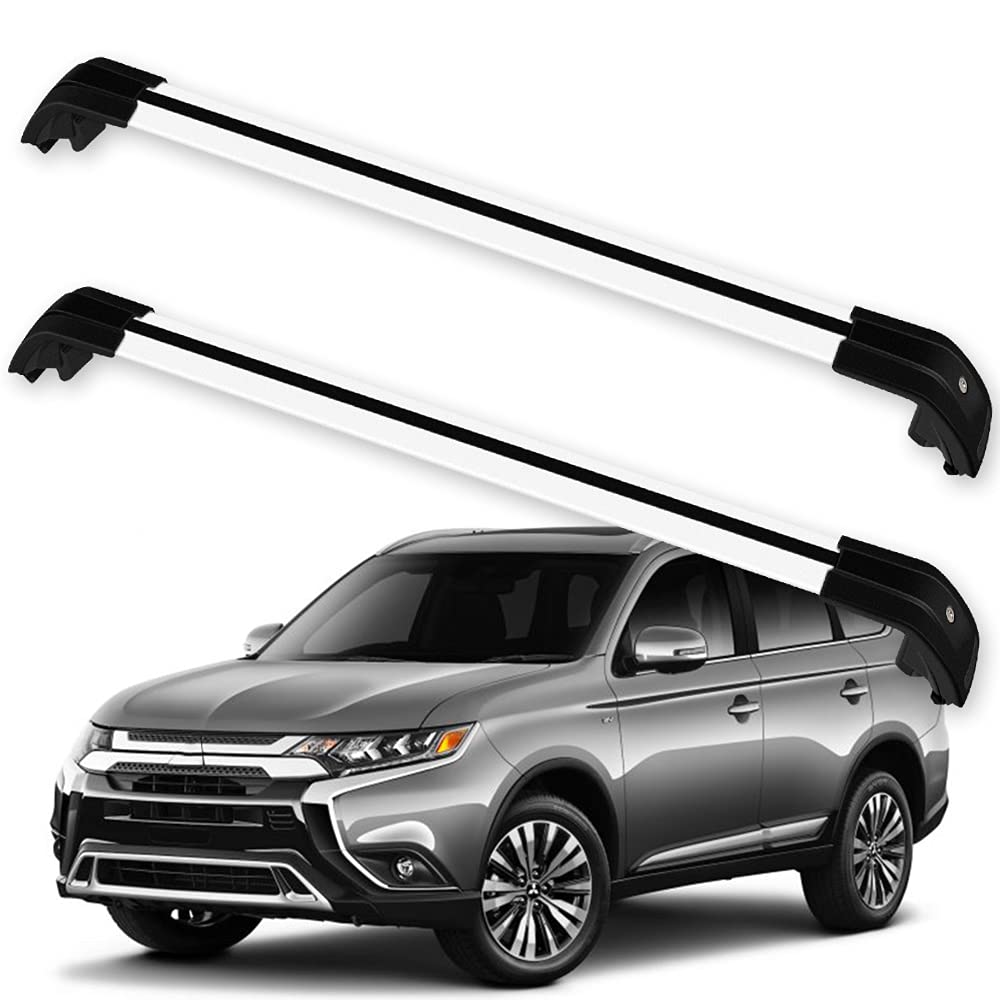 OCPTY Adjustable Roof Rack Cross Bars for Mitsubishi Outlander 2013-2021 - Universal Cargo Carrier with 3-5cm Adjustment Range (Requires Factory Side Rails) | Perfect for Camping, Road Trips & Outdoor Adventures