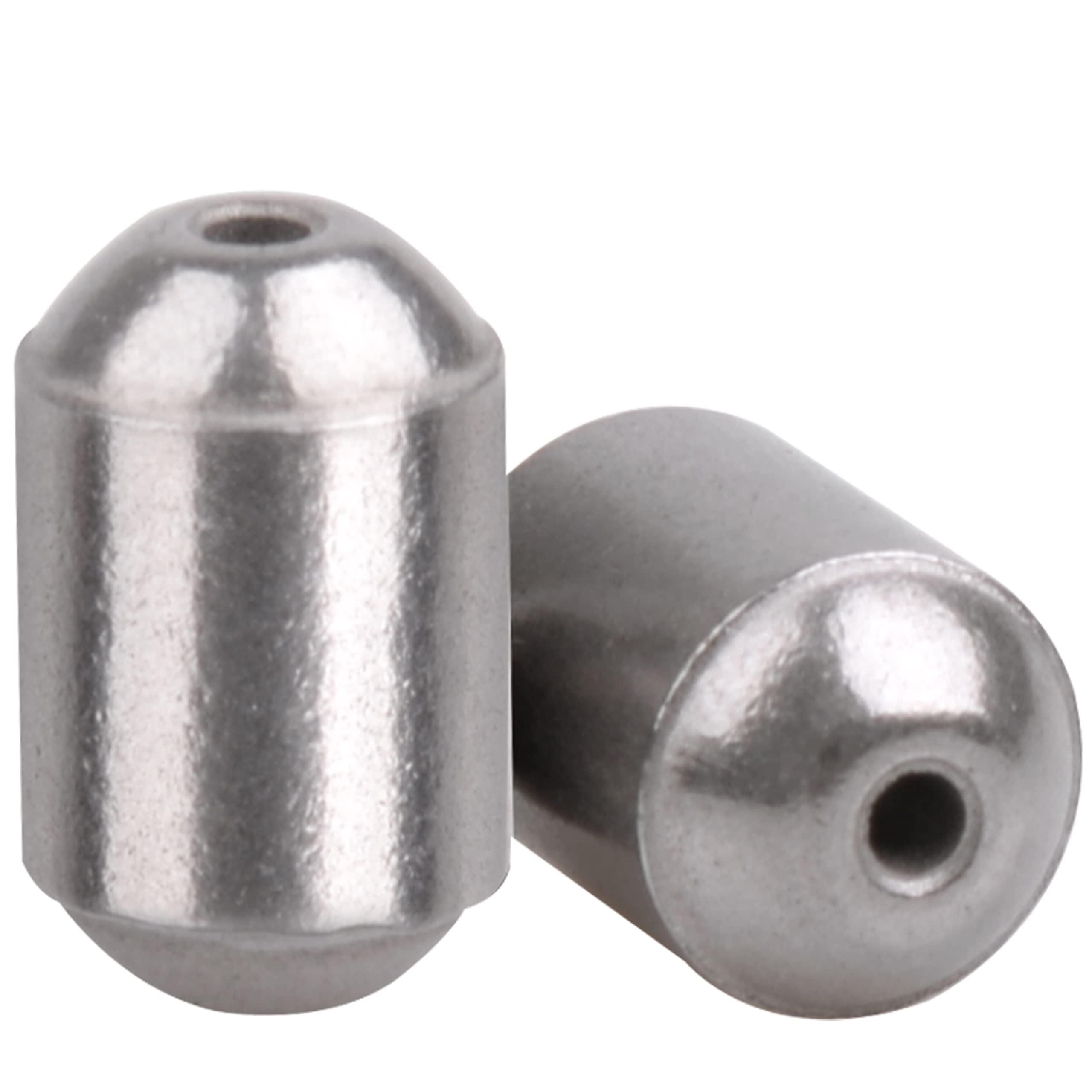 AGOOL Egg Sinkers Fishing Weights - 15/25pcs Iron Slip Sinkers for Bass, Catfish, Saltwater & Freshwater Fishing - Oval Sinkers for Casting, Bottom Fishing & Drift Fishing