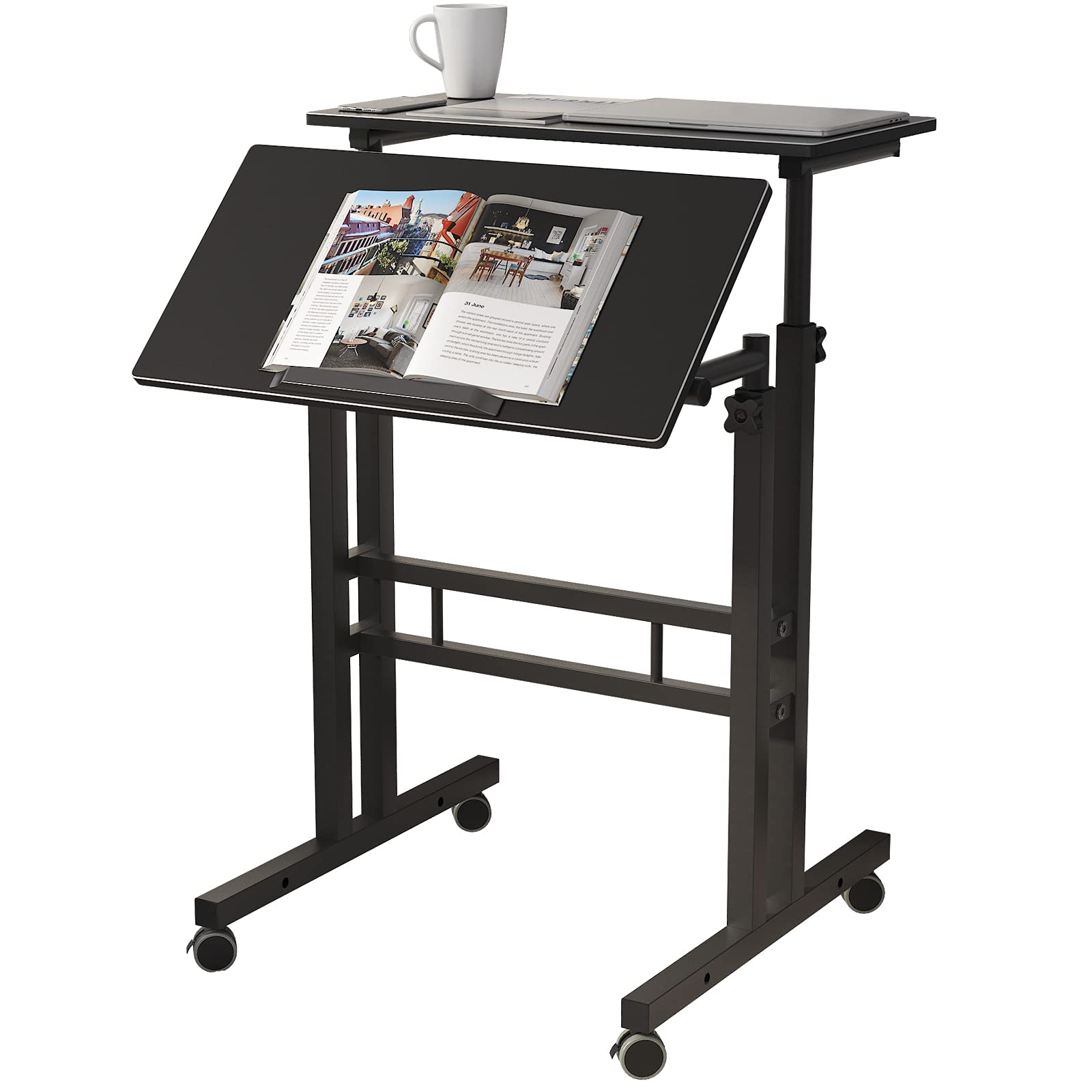 Adjustable Mobile Standing Desk - 23.6