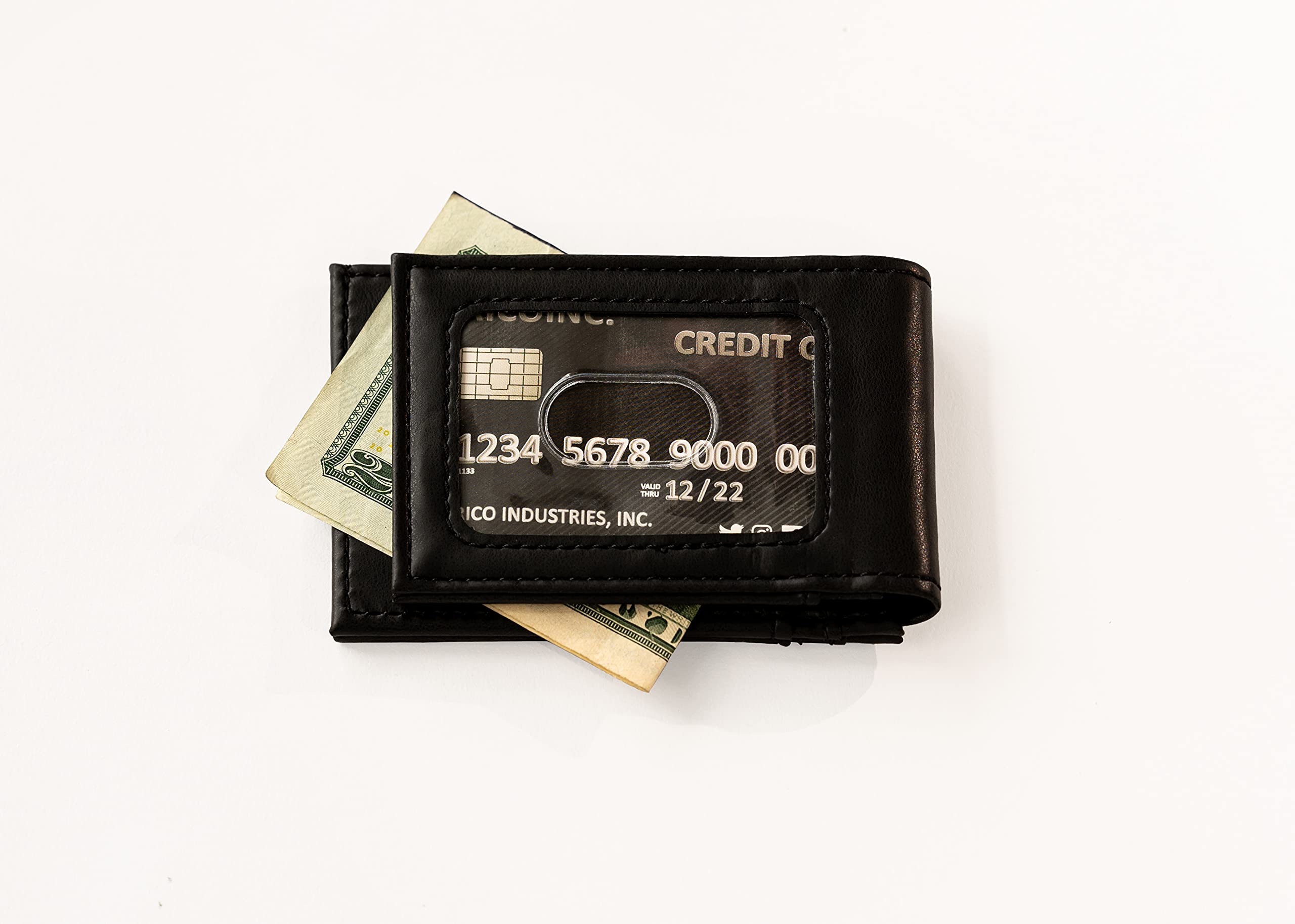 NBA Basketball Laser Engraved Front Pocket Wallet - Slim & Comfortable Compact Wallet for Men - Perfect for Game Day, Travel, and Everyday Carry