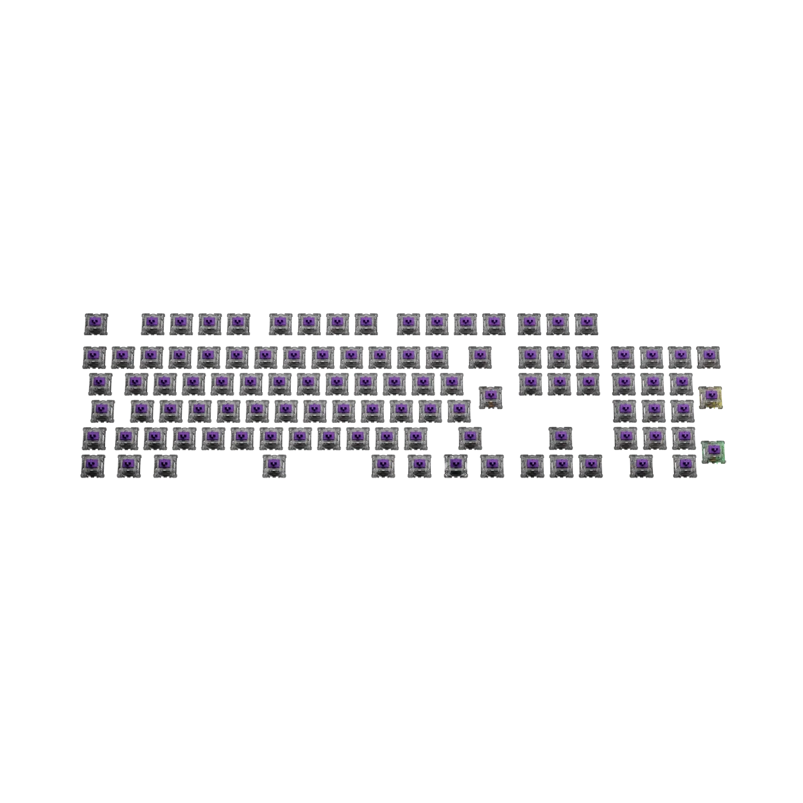 Glorious Mako Tactile Mechanical Keyboard Switches - MX Style, 100-Pack, ISO Compatible - Perfect for Gaming, Typing & Custom Keyboard Builds