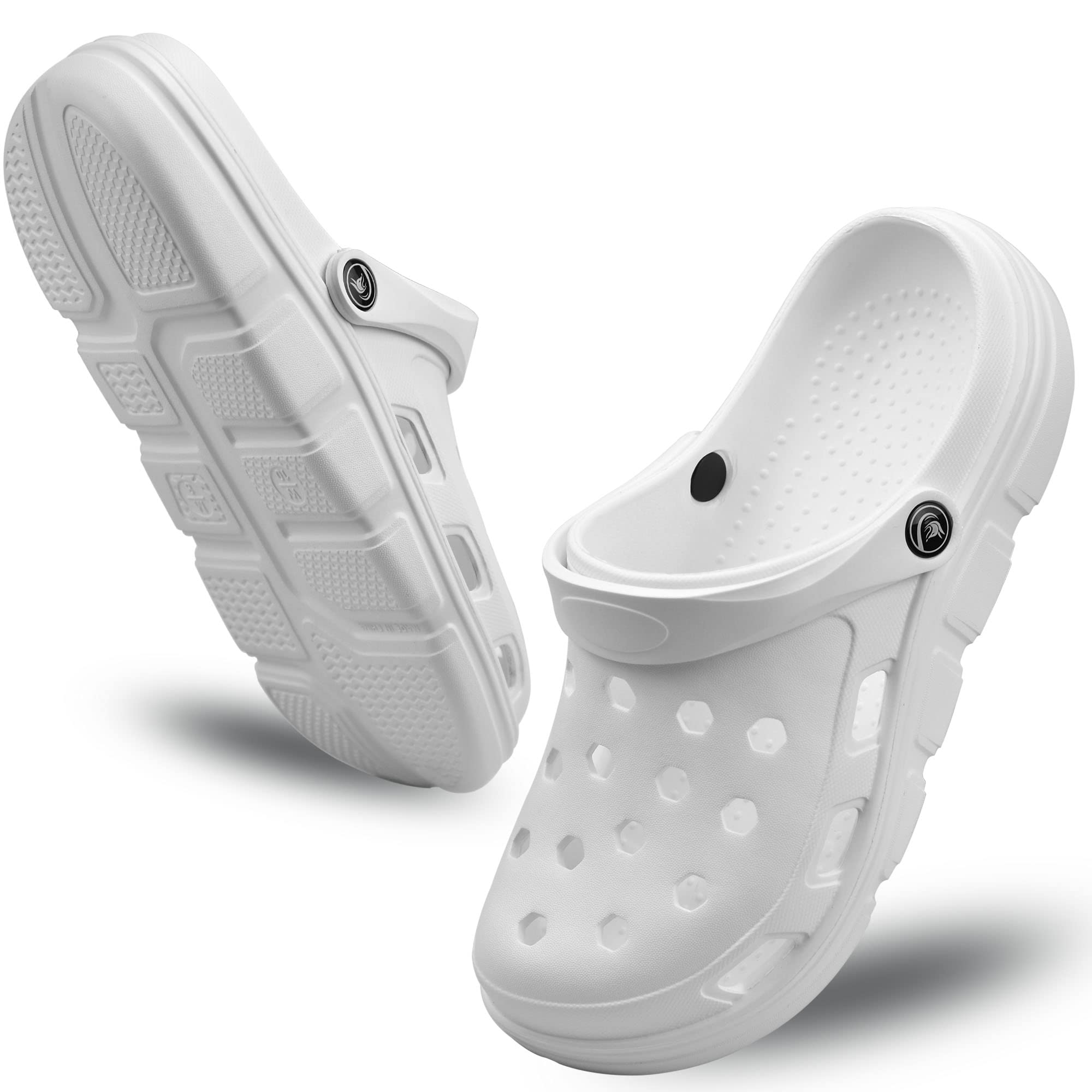 PIMIO Unisex Garden Clogs - Slip On Work Shoes with Arch Support, Quick-Dry Water Shoes for Women & Men, Comfortable Casual Sandals & Slippers - Perfect for Gardening, Beach, Poolside & Outdoor Activities