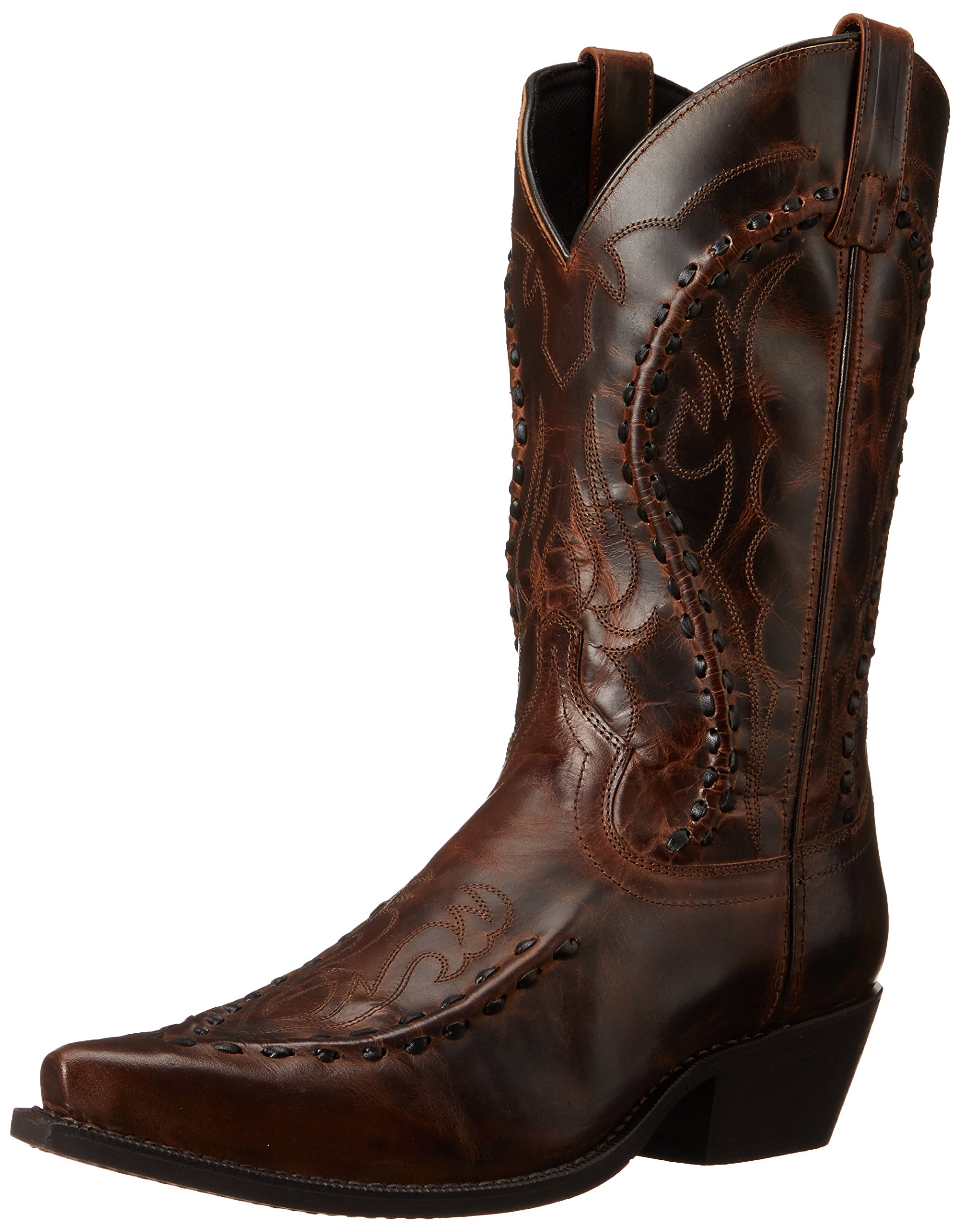 Laredo Men's Laramie Snip Toe Dress Boots - Mid Calf Western Boots for Men in Black | Perfect for Cowboy Style, Office Wear & Special Occasions