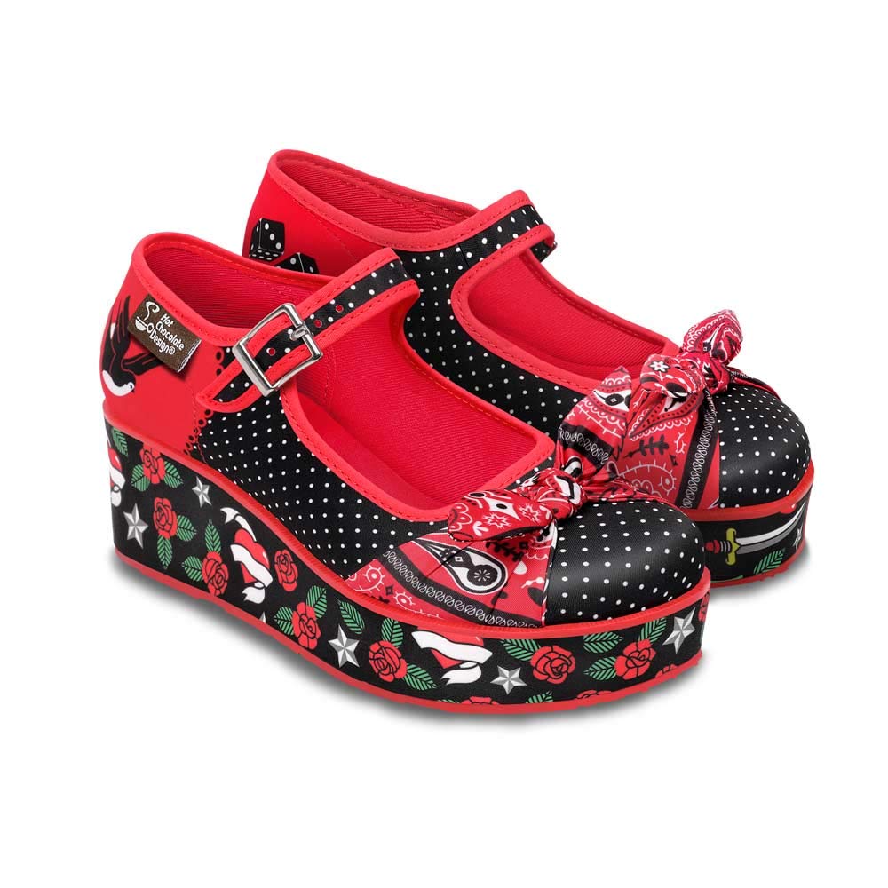 Stylish Women's Mary Jane Platform Shoes - Hot Chocolate Design Chocolaticas for Casual & Office Wear | Comfortable Heels for Everyday Fashion