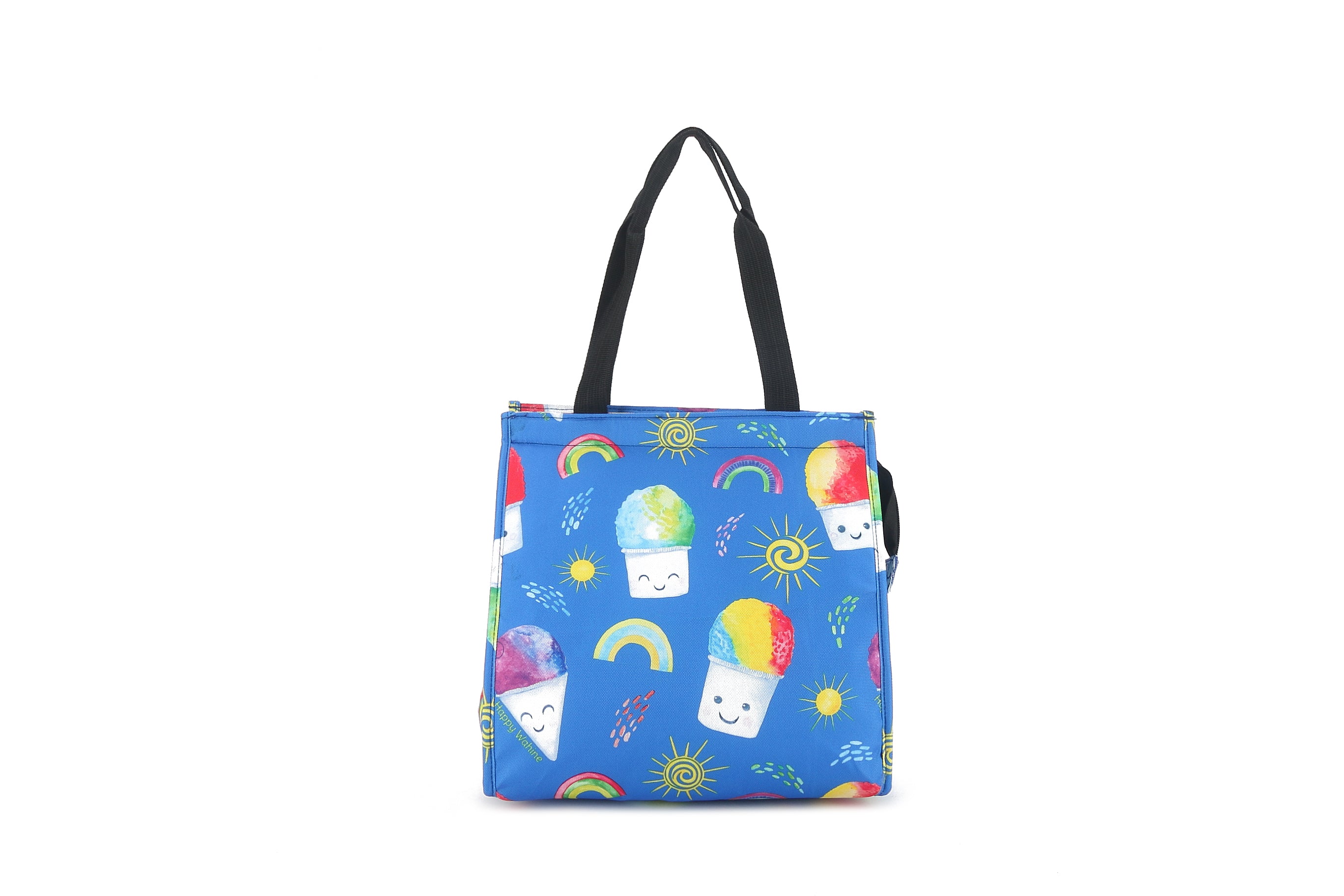 Insulated Lunch Tote Bag for Women & Men - Small Cooler Lunch Box with Handle, Leakproof & Thermal Insulation - Perfect for Work, School, Picnics & Beach - Shave Ice Blue