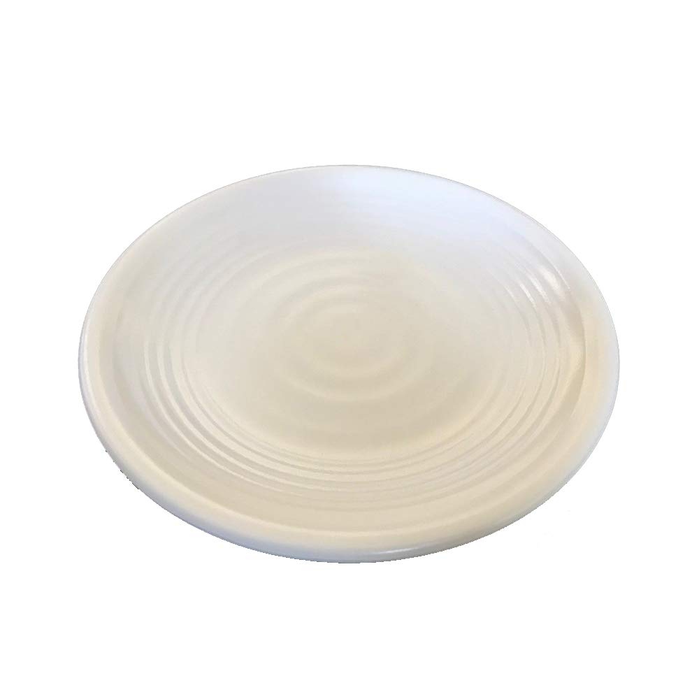 48-Pack 8-Inch White Melamine Round Dinner Plates – Durable Salad, Rice & Sushi Serving Dishes for Restaurants, Catering & Outdoor Dining