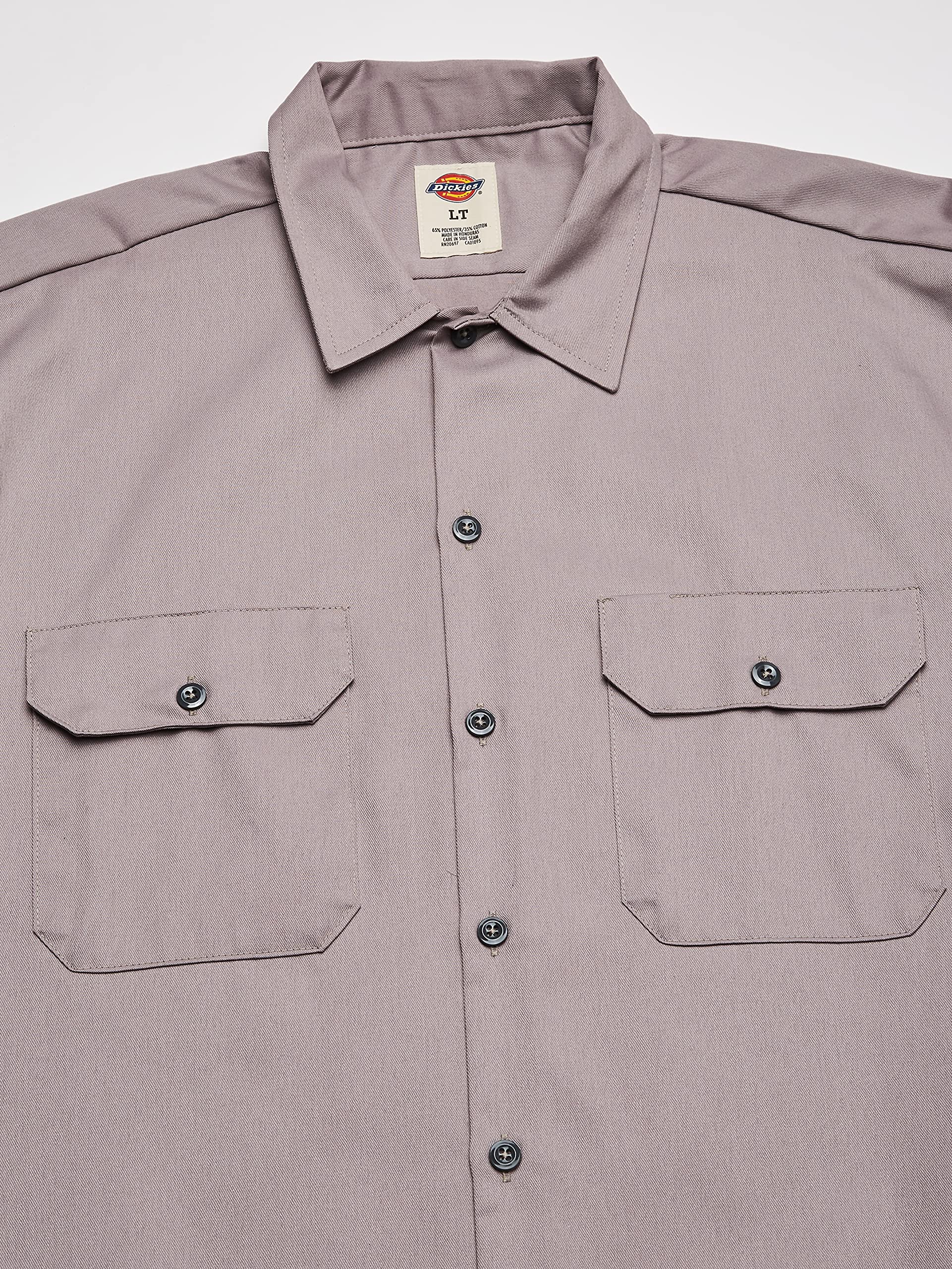 Dickies Men's Big & Tall Long Sleeve Work Shirt - Durable Cotton Twill, Relaxed Fit for Comfort, Professional & Casual Wear (Worksite, Outdoor Jobs, Everyday Use)