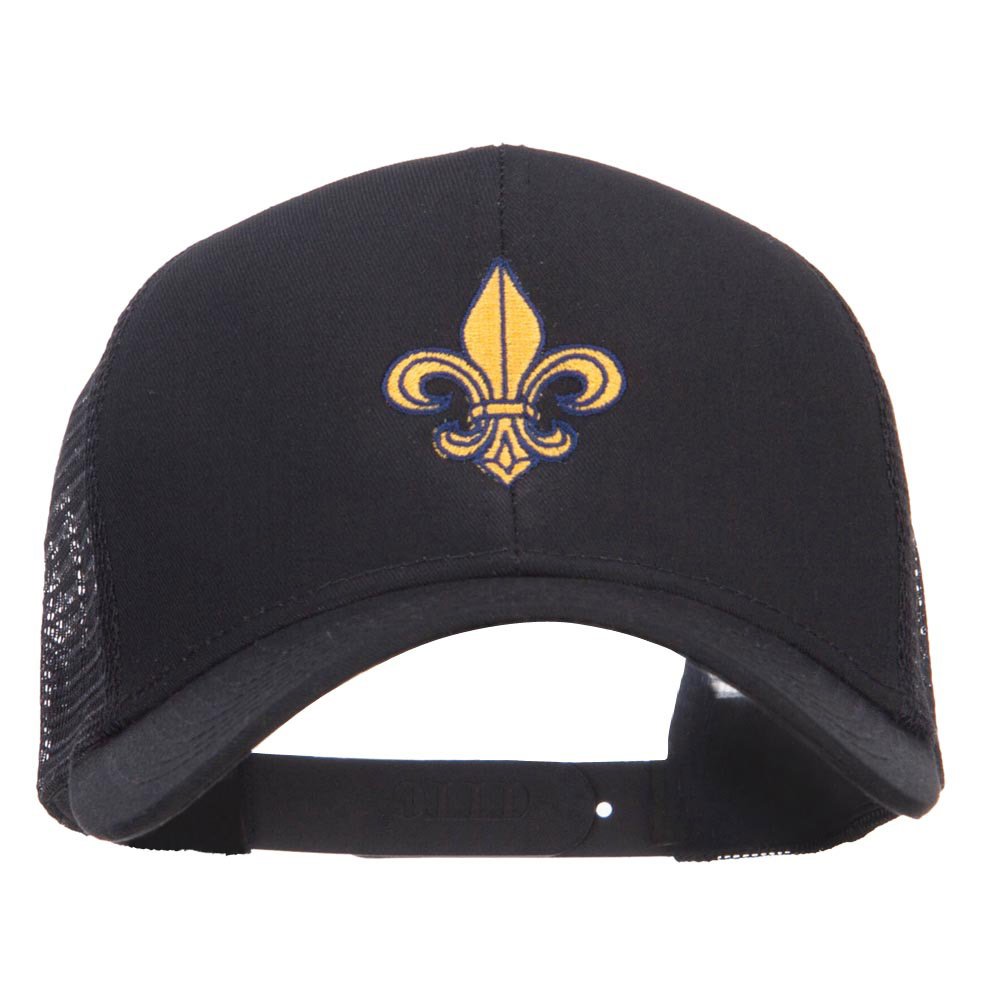 Fleur De Lis Embroidered Mesh Baseball Cap - Adjustable Breathable Hat for Men & Women - Perfect for Golf, Running, Outdoor Sports and Casual Wear