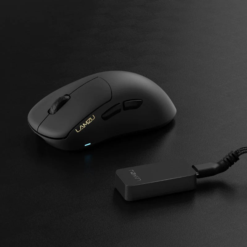 Lamzu Thorn 4K Wireless Gaming Mouse - Black (4K Dongle Included) | Ergonomic Design for FPS, MOBA & MMO Gaming | Perfect for PC & Laptop Gamers