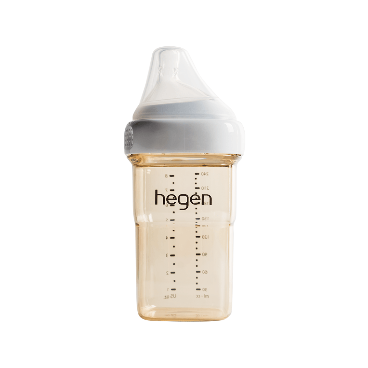 Hegen PCTO™ 240ml/8oz PPSU Baby Bottle with Medium Flow Nipple - BPA Free, Anti-Colic, Easy Clean (3-6 Months) for Breastfeeding, Formula Feeding & On-the-Go Use