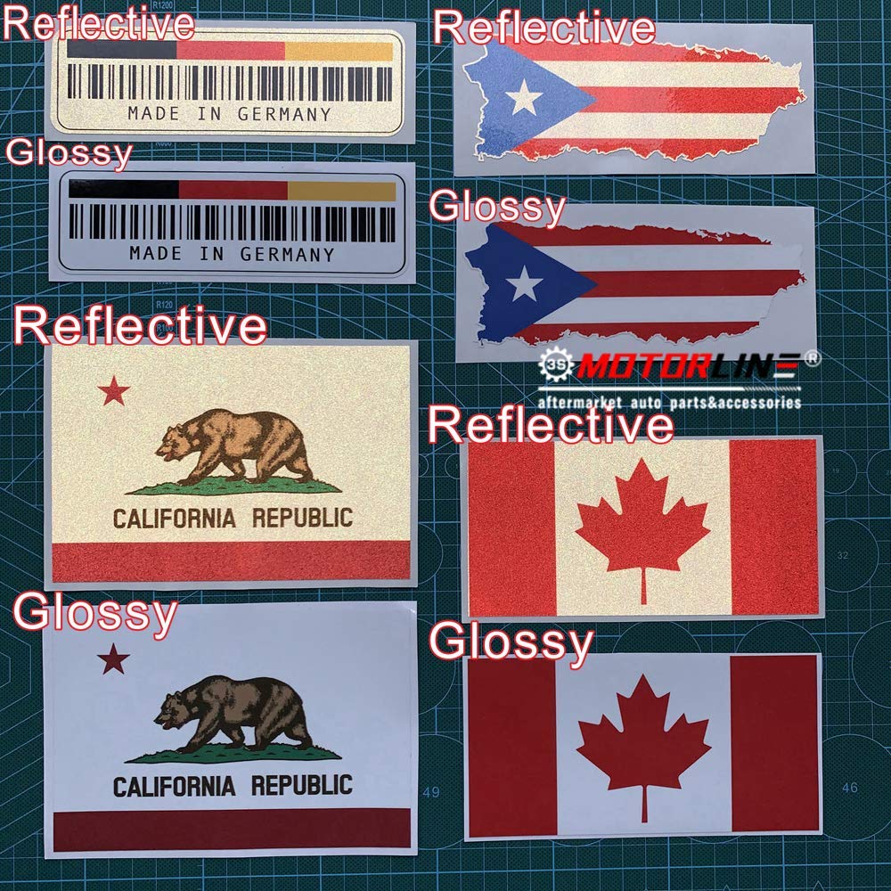 Florida State Flag Decal Stickers - 4 Pack (2