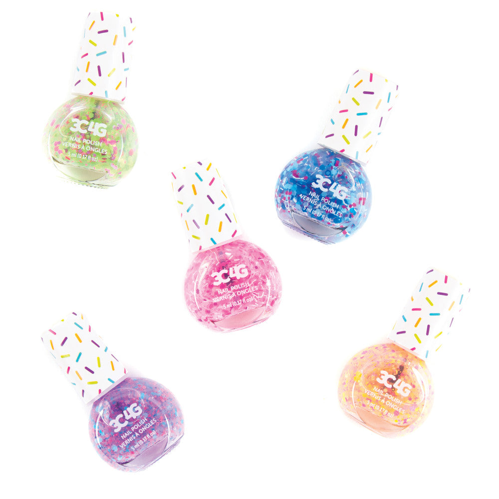 Sparkle & Shine Confetti Nail Polish Set - 6 Multi-Color Glitter Nail Polish Kit for Women | Perfect for Parties, Nail Art & Special Occasions