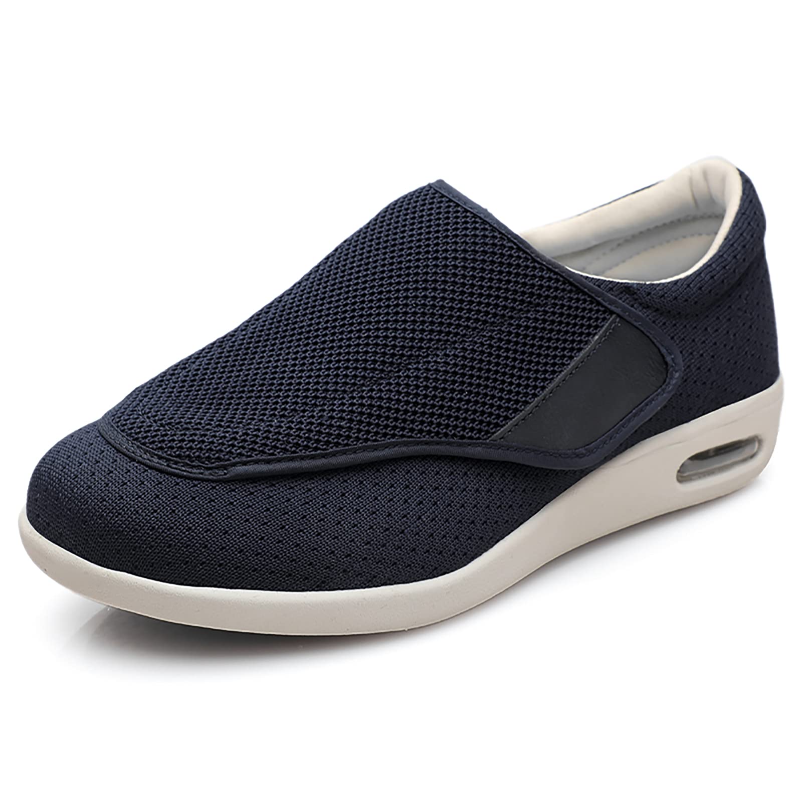 EDCYF Men's Diabetic Shoes for Pain Relief - Wide Width Orthopedic Slippers with Adjustable Closure, Non-Slip & Lightweight for Elderly with Swollen Feet - Ideal for Diabetic, Edema & Comfortable Walking Shoes - Perfect for Daily Wear, Indoor Use & Mobility Support
