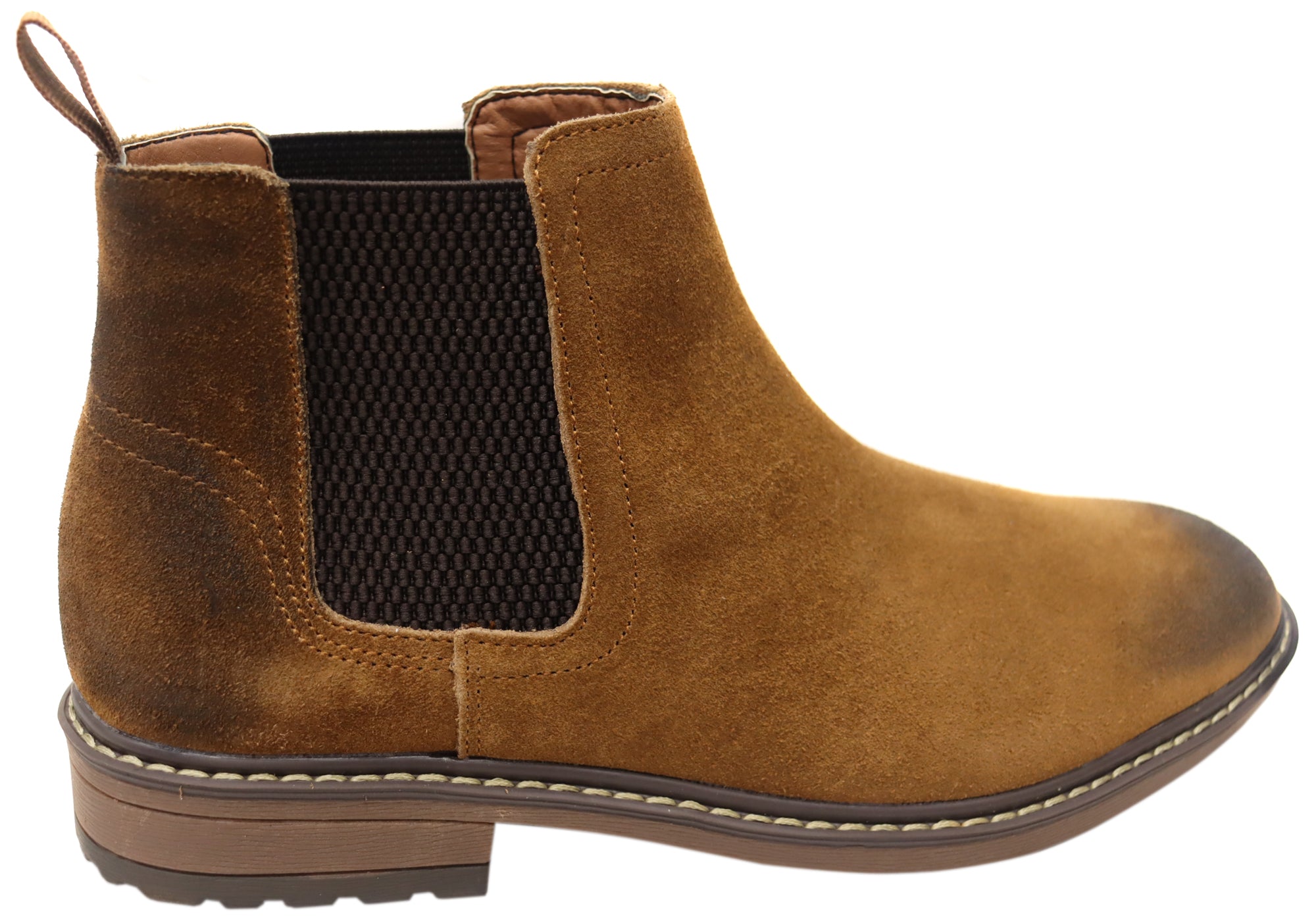 Premium Men's Leather Suede Chelsea Boots - Johnson Natural Comfort Collection | Waterproof & Slip-Resistant for Work, Casual & Outdoor Activities