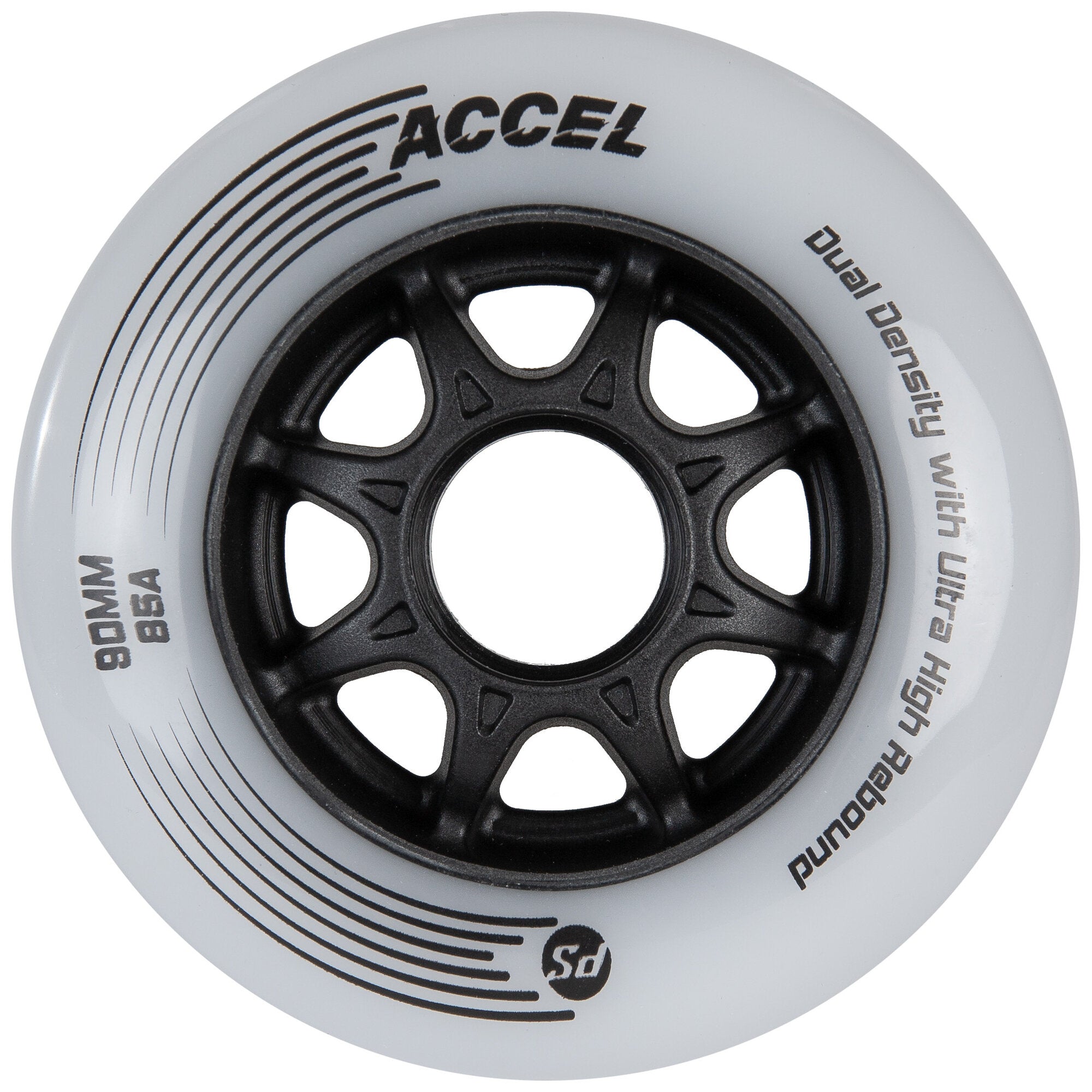 ACCEL 90mm 85A Skateboard Wheels - 8 Pack for Smooth Cruising & Street Skating - Perfect for Longboards & Skateboards