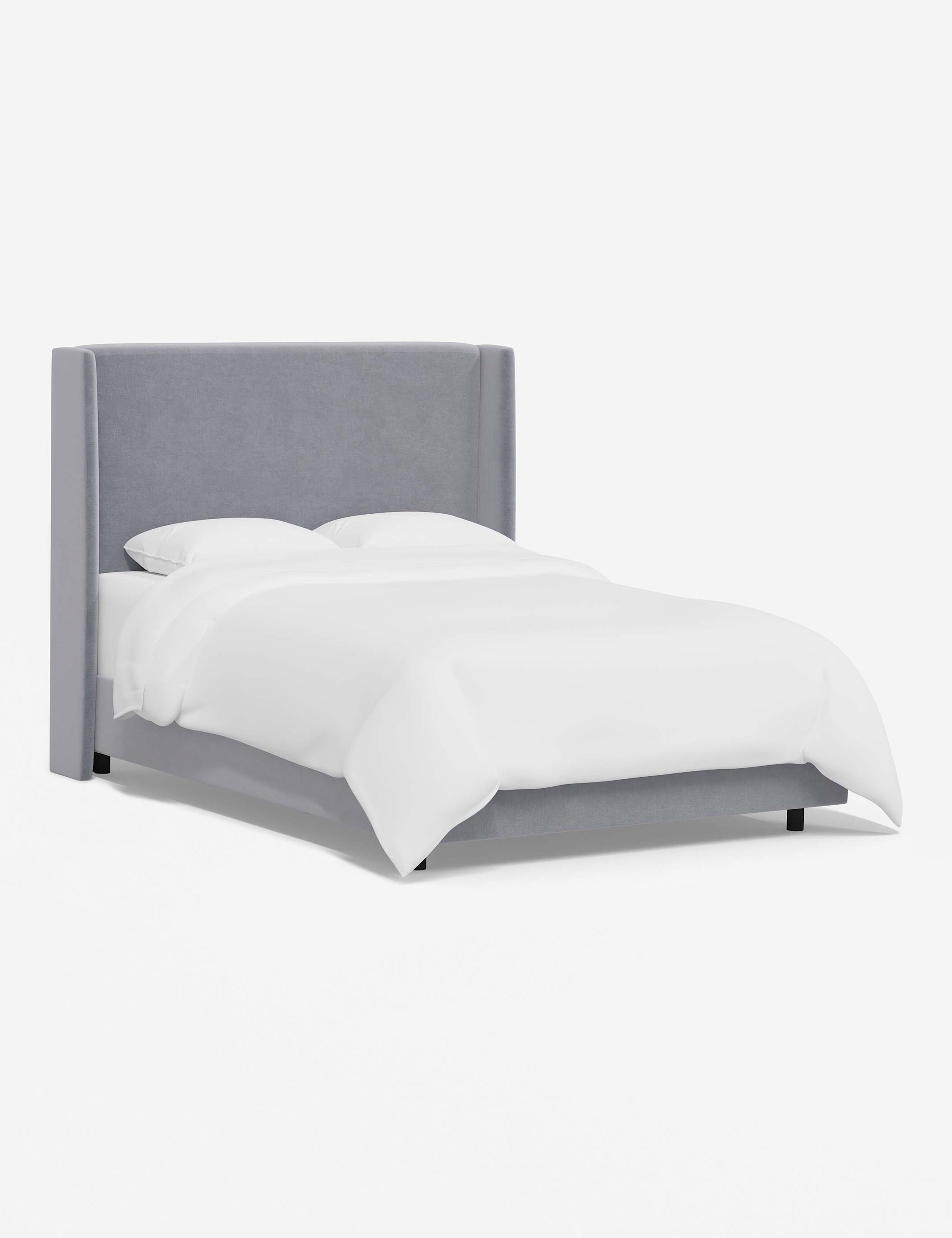Adara Queen Size Bed Frame with Upholstered Headboard - Modern Platform Bed for Bedroom, Living Room & Guest Room