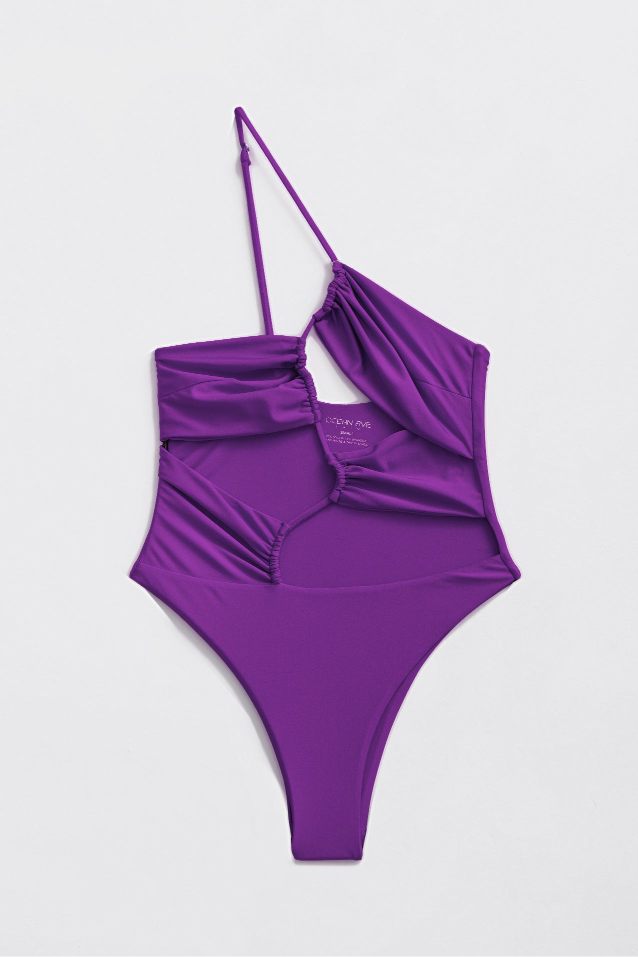 Biscayne One Piece Plum Swimsuit - Women's High Waisted Bathing Suit for Beach, Pool & Summer Vacations
