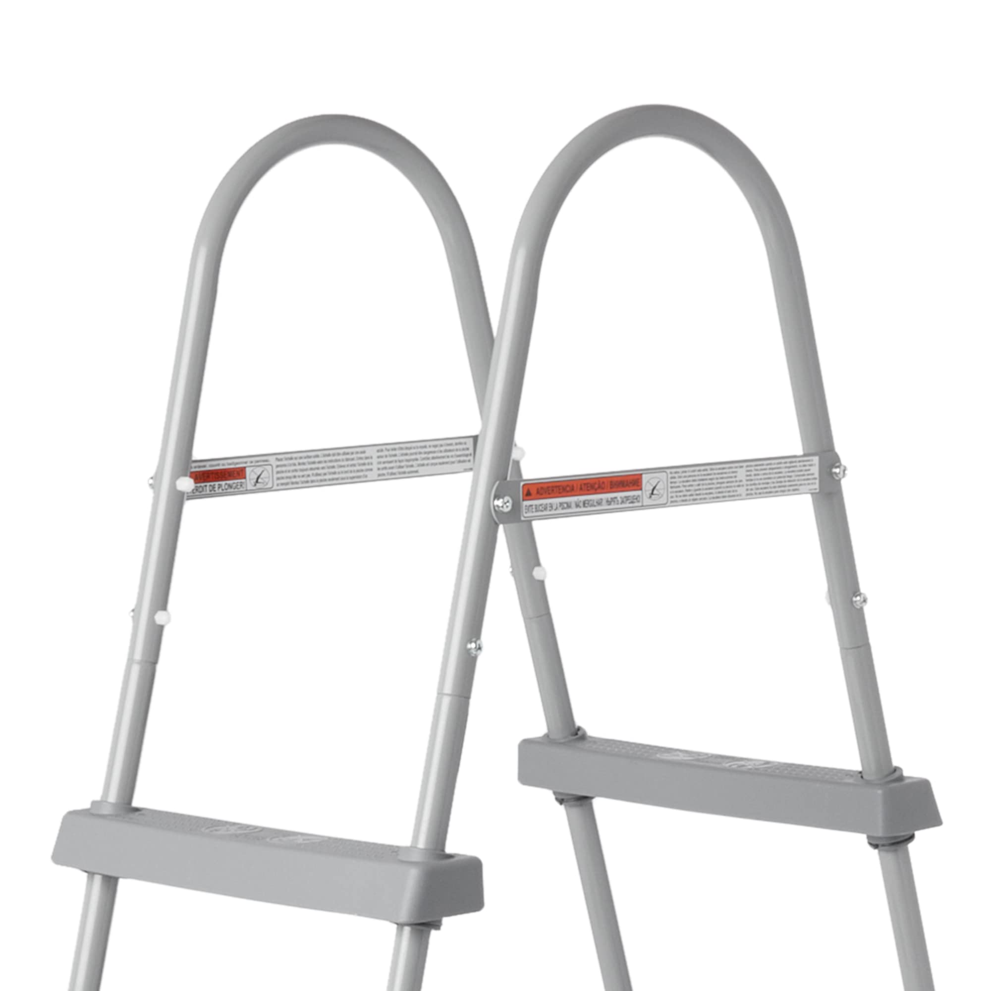 Bestway 58334E 36-Inch Steel Above Ground Pool Ladder with Non-Slip Steps - Safe & Sturdy Swimming Pool Access for Inground & Above Ground Pools - Perfect for Backyard, Family, and Kids Swimming Fun