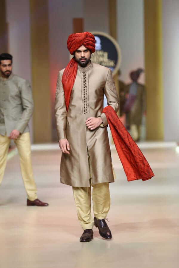 Elegant Brown Sherwani Suit for Men | Traditional Indian Wedding Attire | Perfect for Weddings, Festivals & Special Occasions