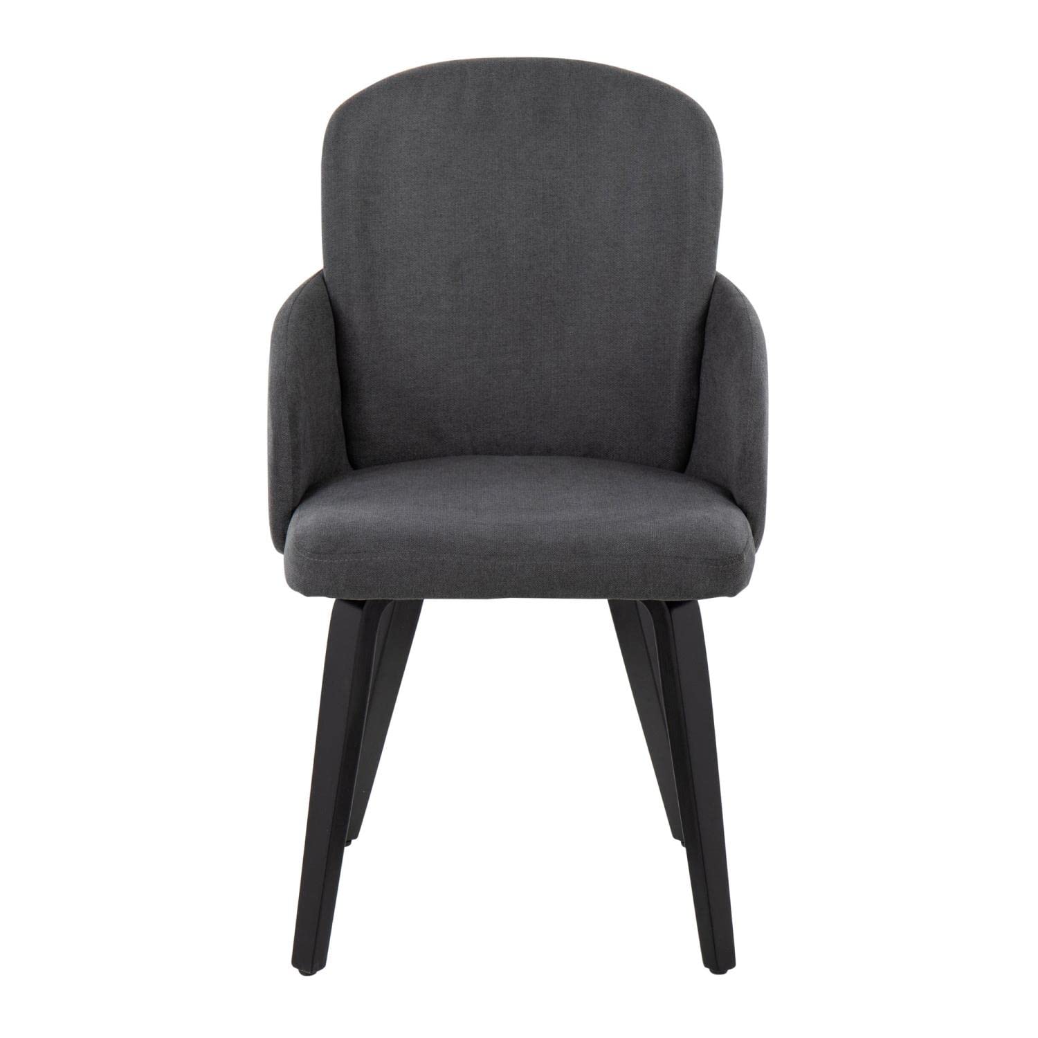 LumiSource Dahlia Upholstered Dining Chairs Set of 2 - Modern Kitchen Chairs for Dining Table, Comfortable Contemporary Seating for Home, Restaurant & Office Use