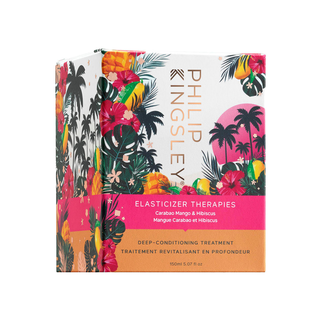 Carabao Mango and Hibiscus Hair Elasticizer - Natural Hair Repair Treatment for Dry, Damaged Hair - Perfect for Salon Quality Results at Home