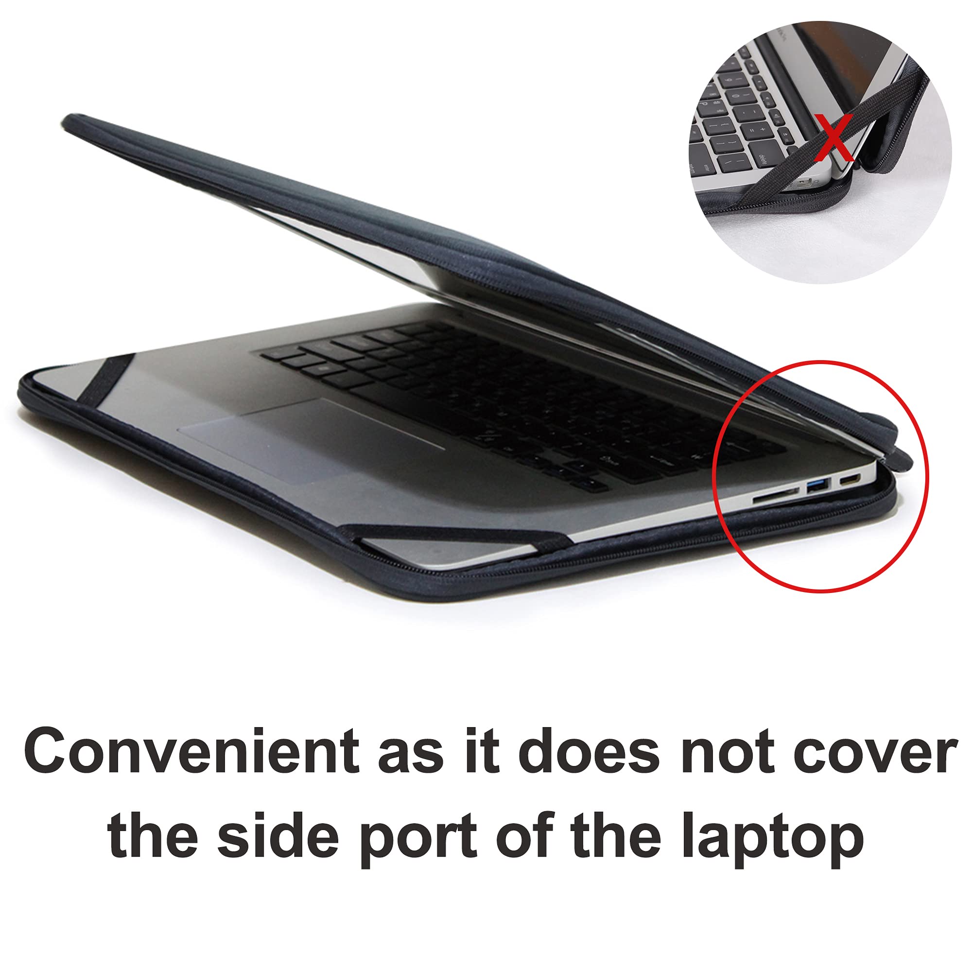 11.6-Inch Laptop Sleeve Case for Chromebook - Slim Protective Cover with Foldable Design, Lightweight & Durable (Blue) - Perfect for School, Work, Travel & Commuting