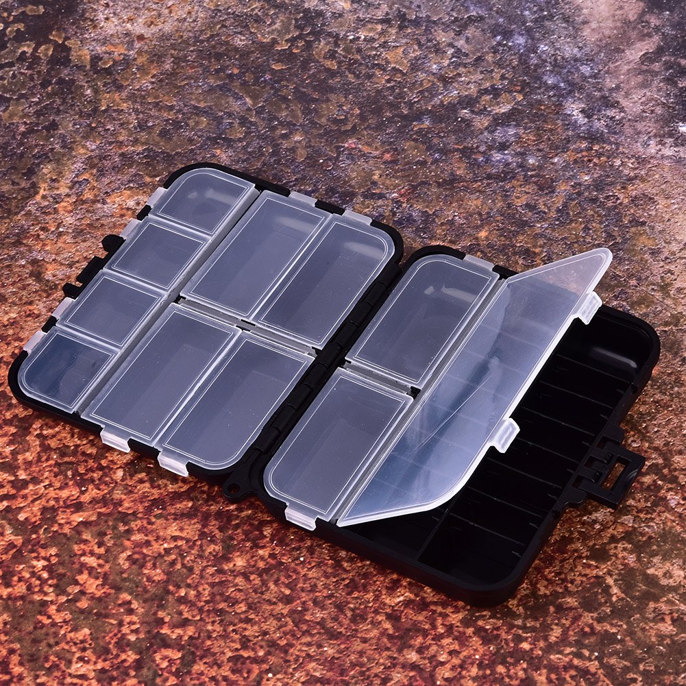 Portable Fishing Lure Tackle Box - Waterproof Bait Storage Case with Multiple Compartments for Hooks, Lures & Fishing Gear | Ideal for Freshwater & Saltwater Fishing Trips