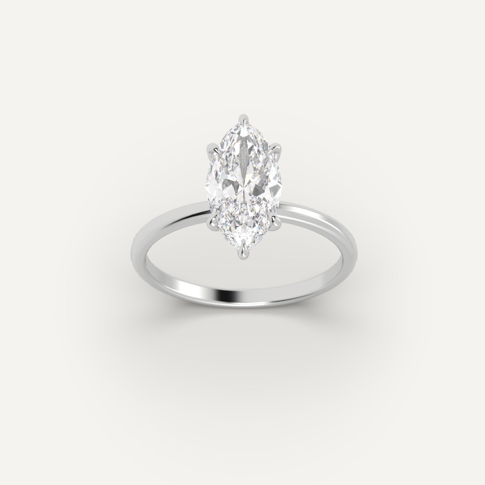 2 Carat Marquise Cut Diamond Ring - Elegant Solitaire Engagement Ring for Women | Perfect for Proposals, Weddings & Anniversary Gifts