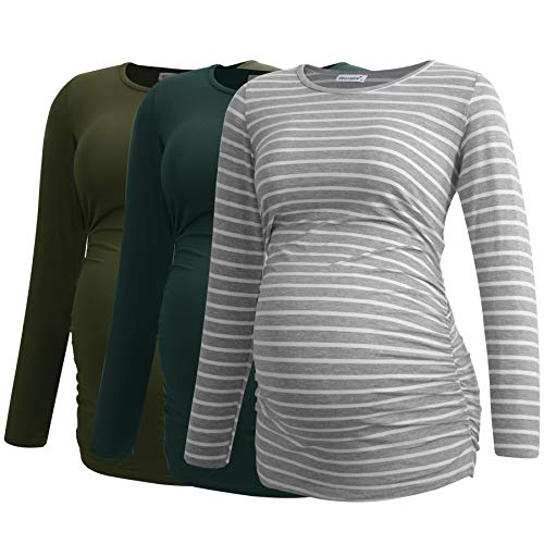 Army Green-deep Green-light Grey Stripe(3 Packs)