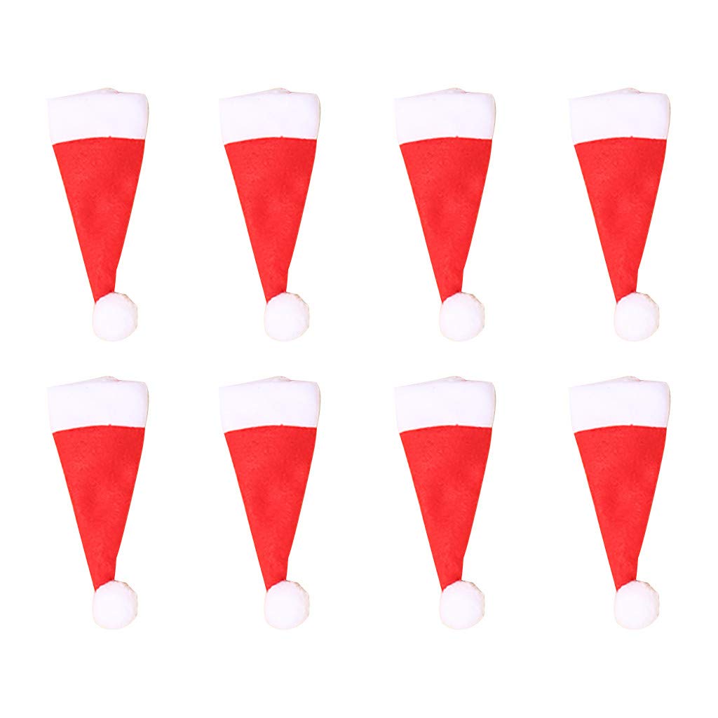 Rvikurc 8-Piece Christmas Plastic Fork Set - Red Disposable Tableware for Holiday Parties, Dining & Bar Decor - Kitchen Storage Containers with Lids | Perfect for Christmas Dinner, Office Celebrations & Festive Gatherings