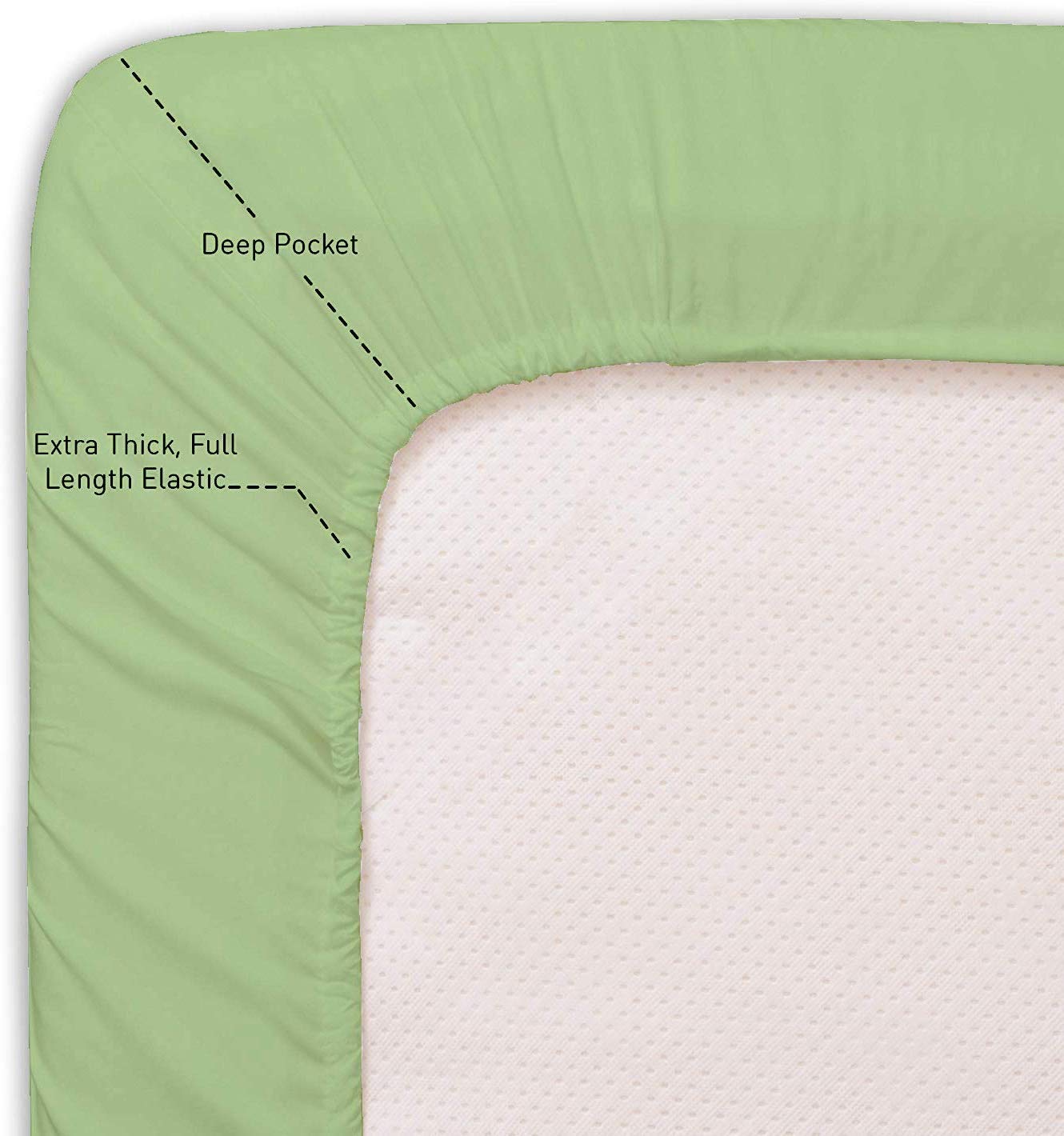 400 Thread Count 100% Egyptian Cotton Queen Size Sheet Set - 4 Piece Luxury Bedding with 12