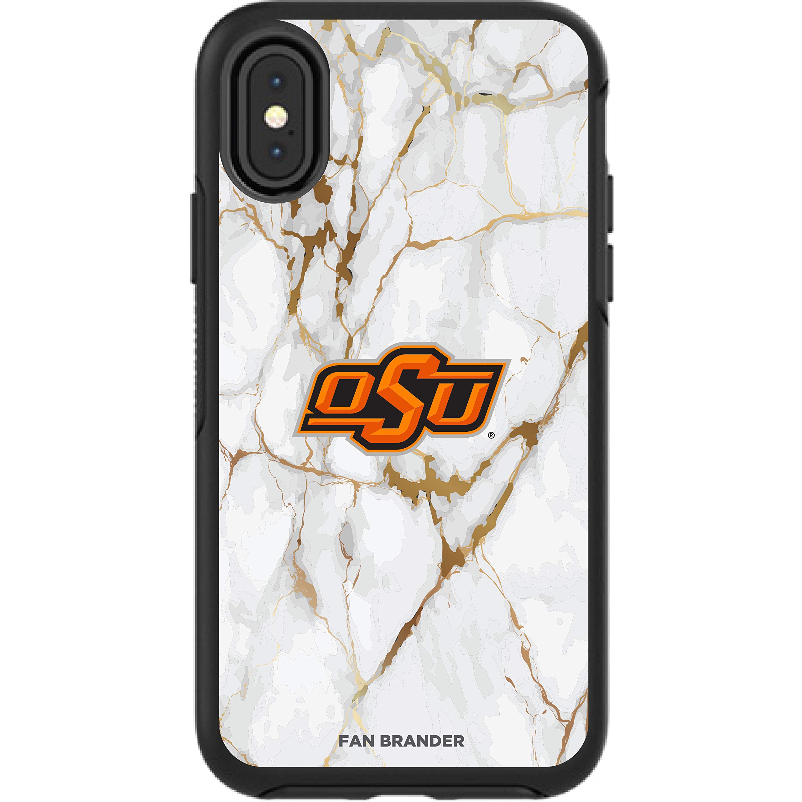 NCAA OtterBox Symmetry Case for Apple iPhone - White Marble Design | Durable Protection & Stylish Cover for Everyday Use & Sports Fans