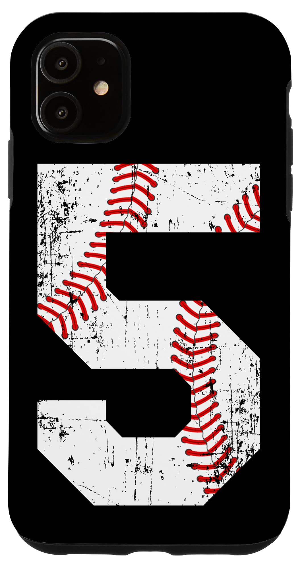 Vintage Baseball Jersey Number iPhone 11 Case - Custom 5 Digit Design, Durable Protective Cover for Sports Fans & Team Spirit (Perfect for Baseball Games, Fan Events & Daily Use)