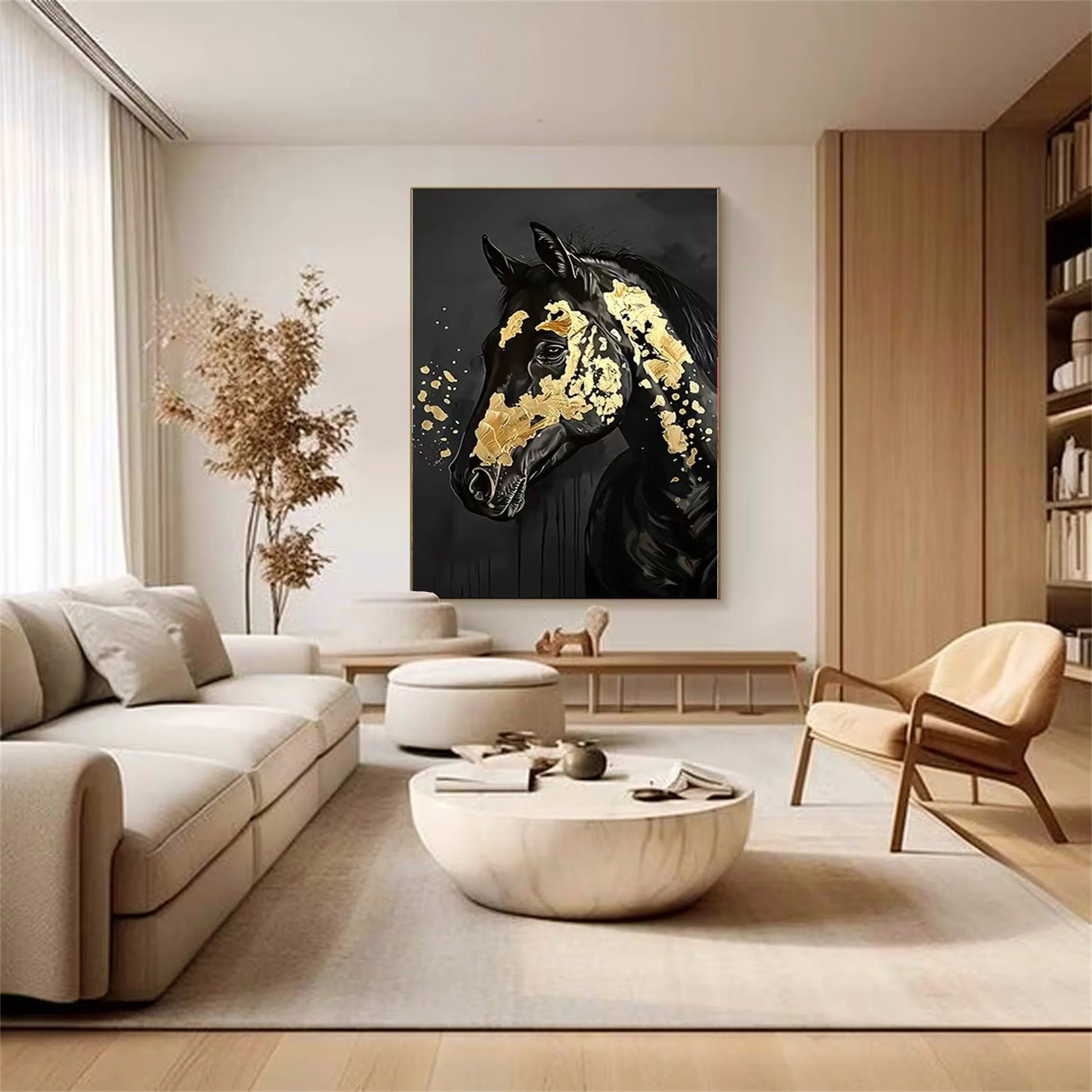 Animal Art Painting #AP038 - Handmade Canvas Wall Decor for Living Room, Bedroom & Office - Perfect Gift for Pet Lovers & Home Decor