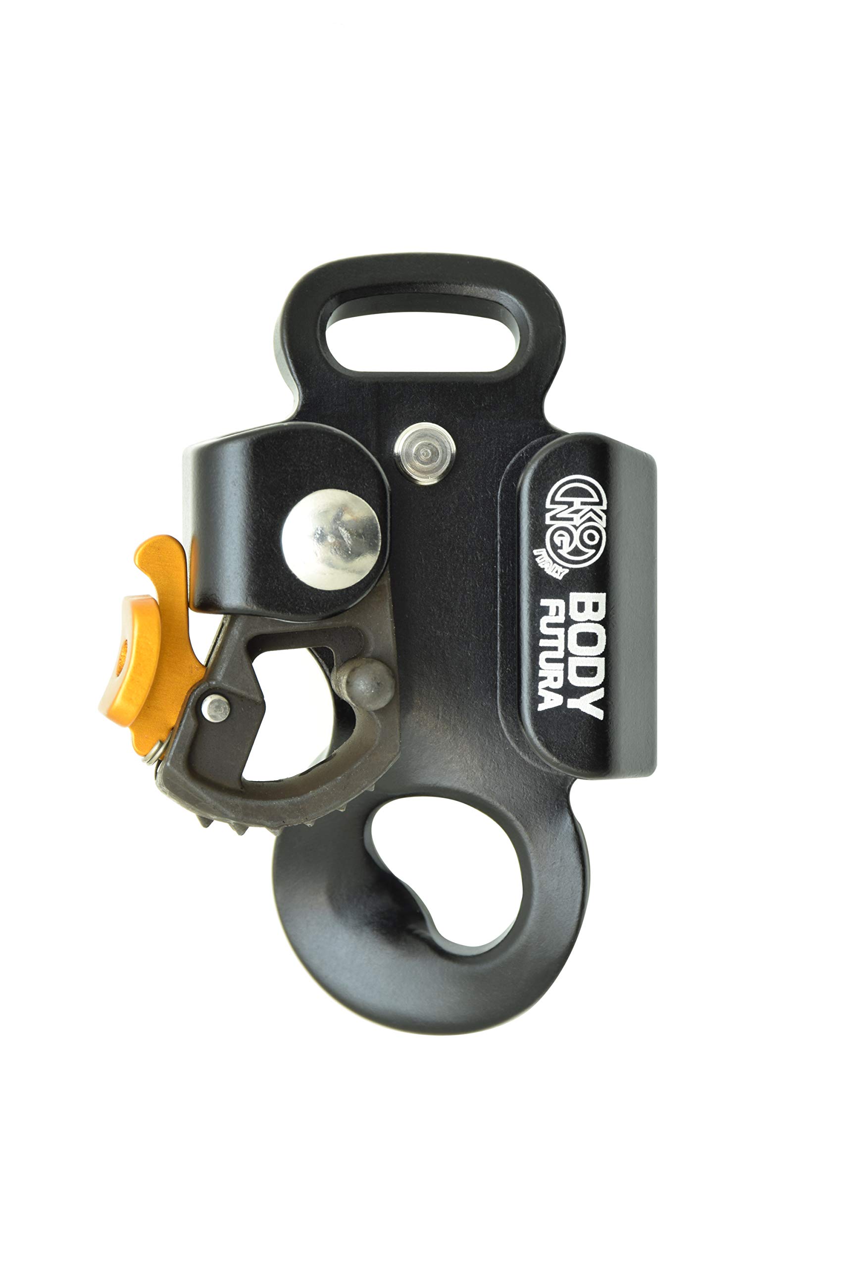 KONG Futura Chest Ascender - 82mm Rock Climbing Gear for Mountaineering & Rescue | Black Professional Ascender for Rope Climbing & Safety Equipment