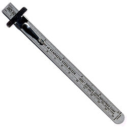 15cm Metal Sewing Ruler - Stainless Steel Measuring Tool for Quilting, Dressmaking & Crafting | Perfect for DIY Projects & Professional Tailoring